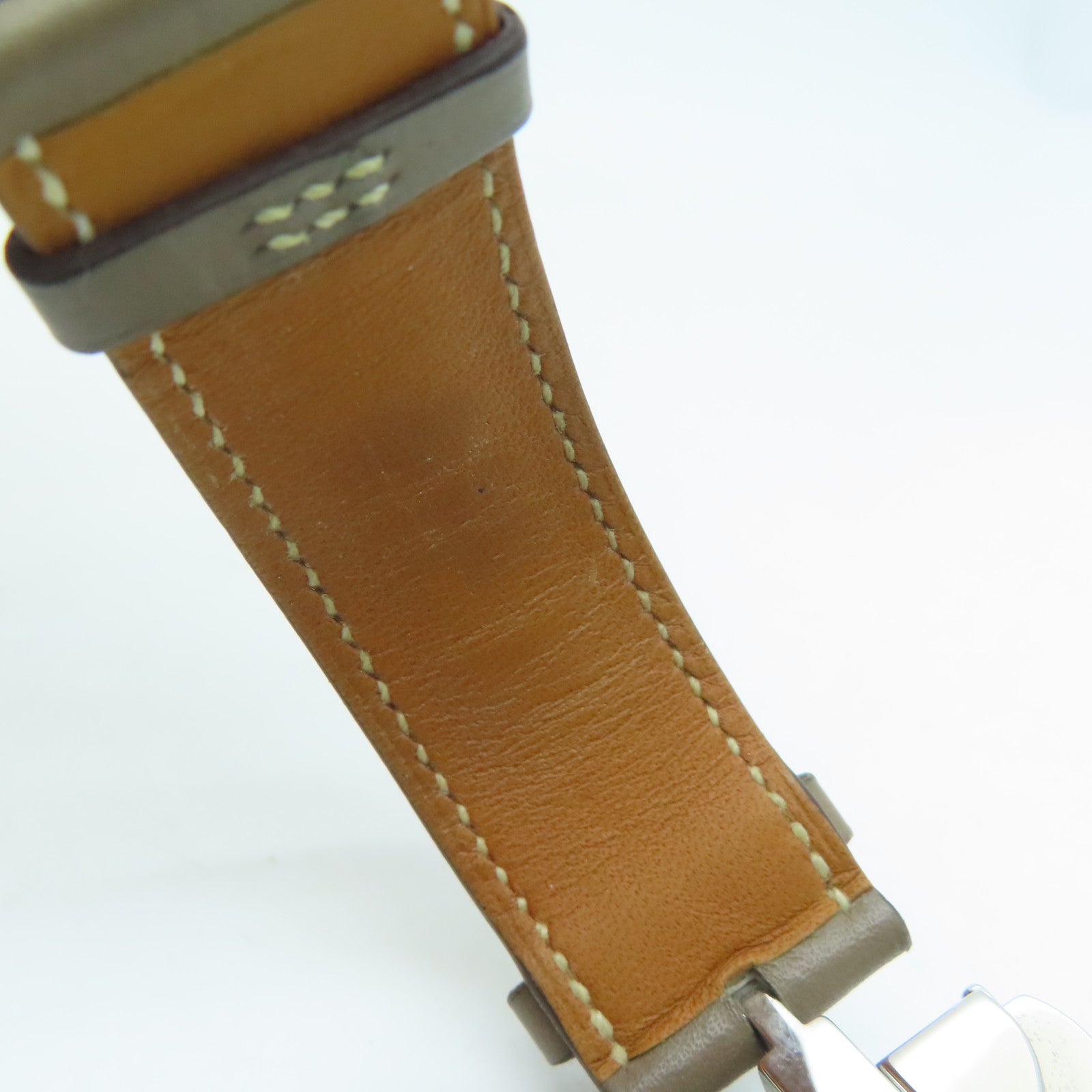 HERMES Clipper Spor Watch43mm不锈钢皮带手表自动机芯啡色