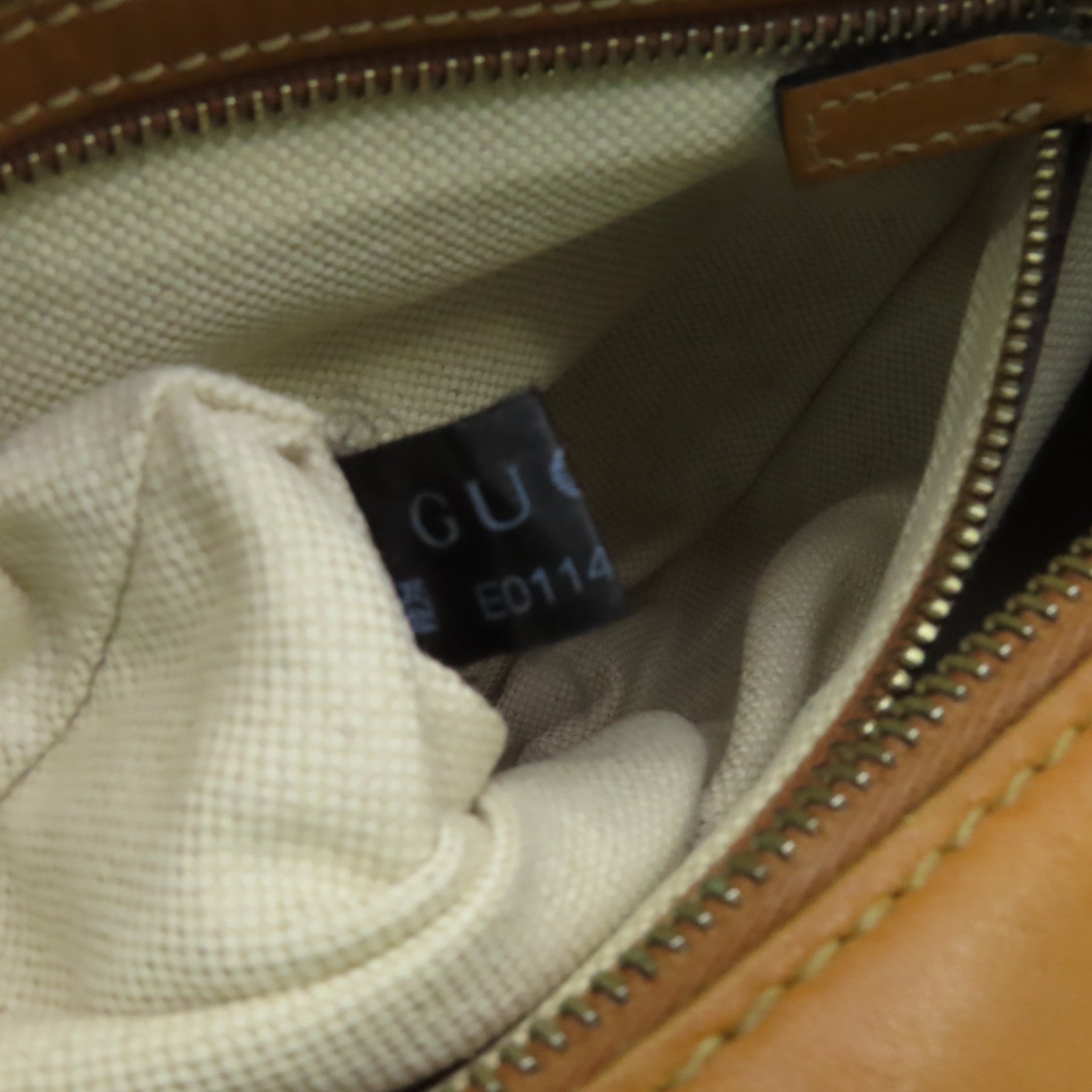 GUCCI 帆布GG Boston Bag金扣手挽袋啡色