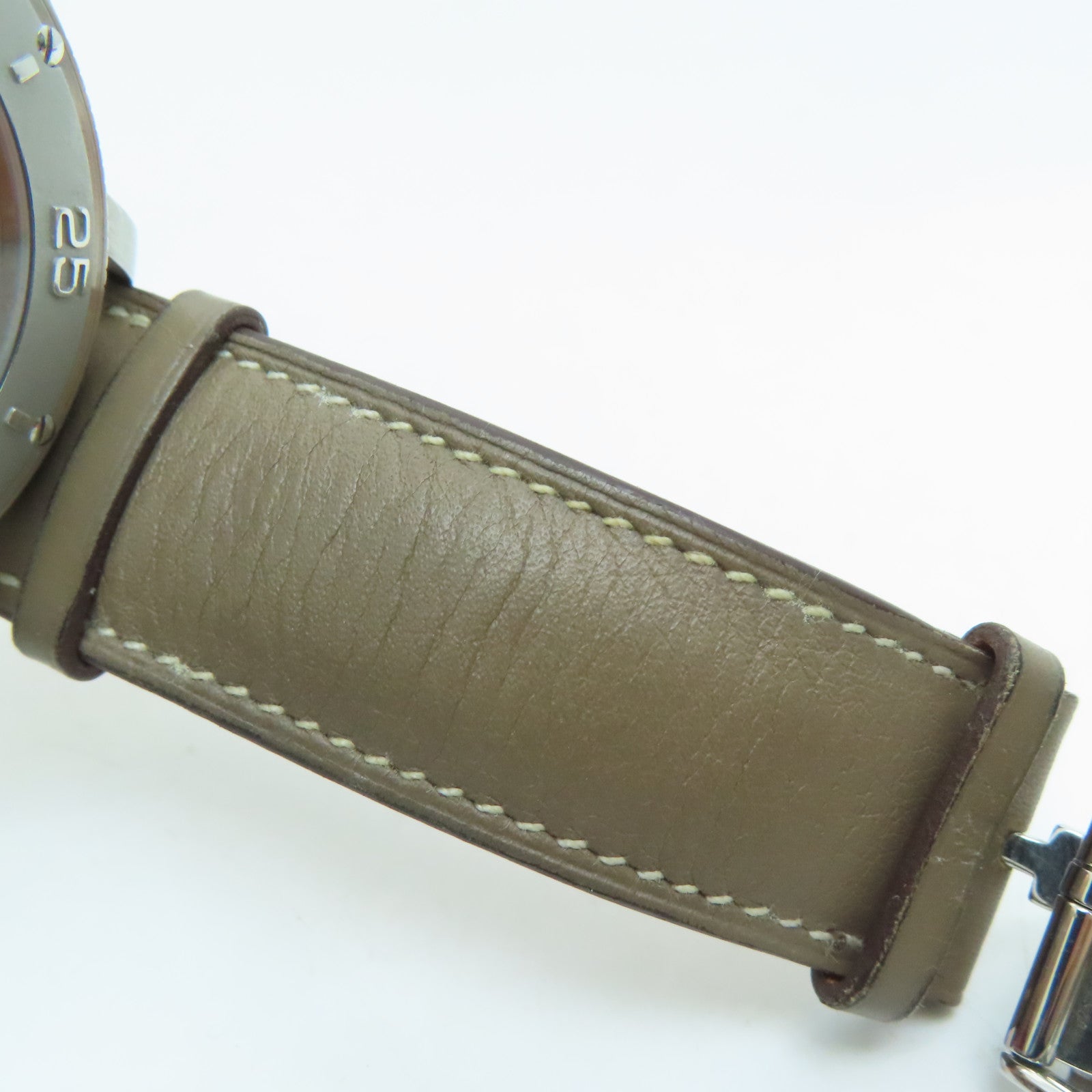 HERMES Clipper Spor Watch43mm不锈钢皮带手表自动机芯啡色