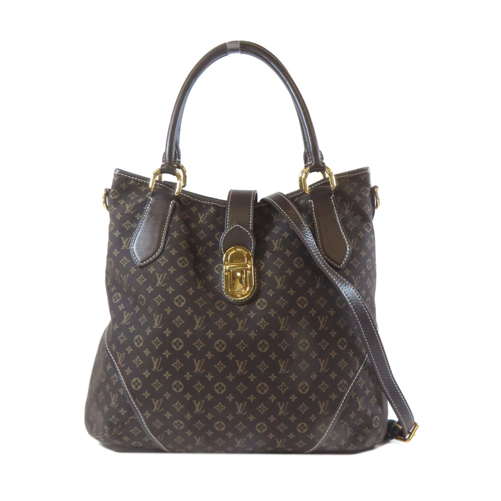 LOUIS VUITTON Monogram Idylle Elegic金扣手挽肩背兩用袋啡色