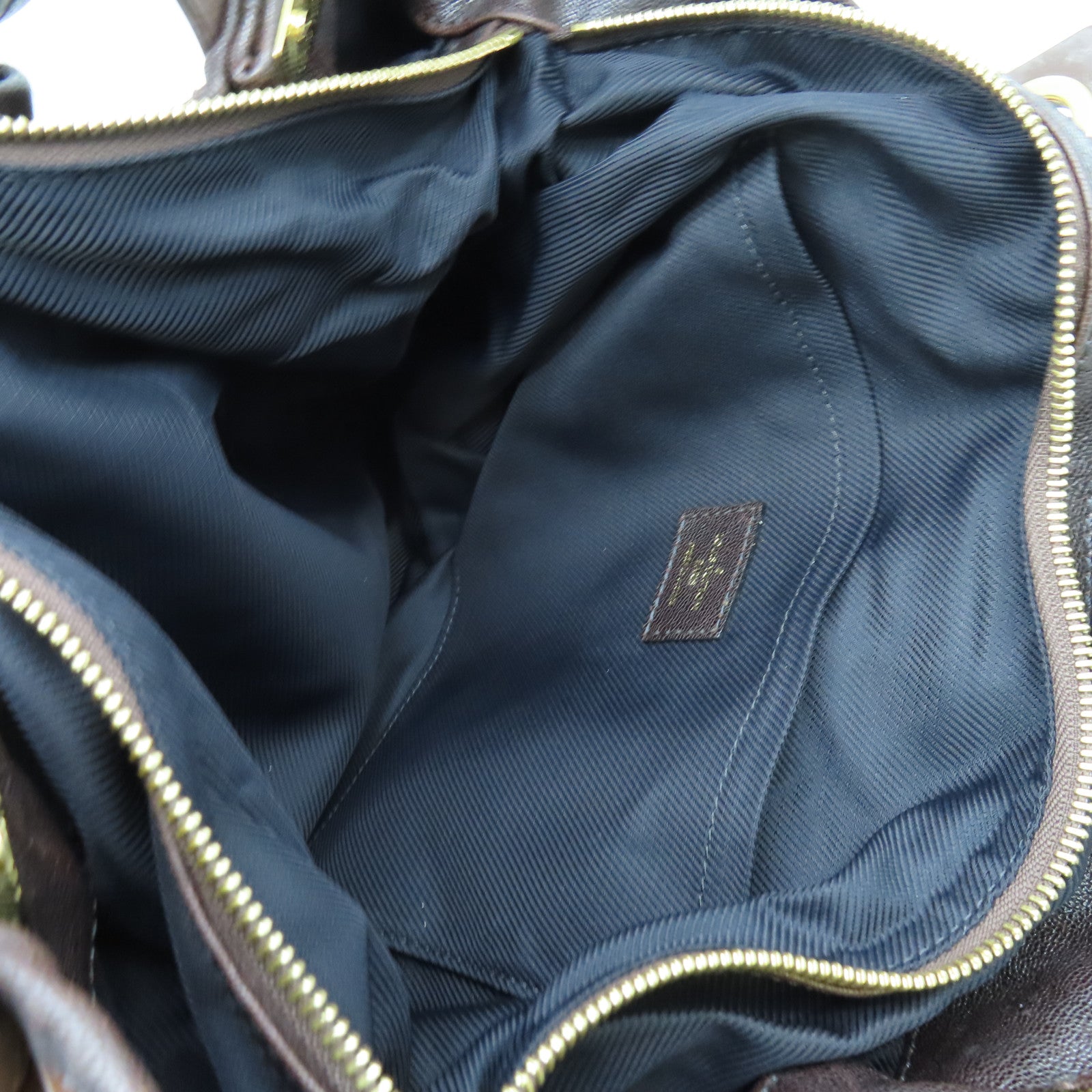 LOUIS VUITTON 麂皮皮革/漆皮皮革Irene Shoulder Bag金扣肩背袋啡色