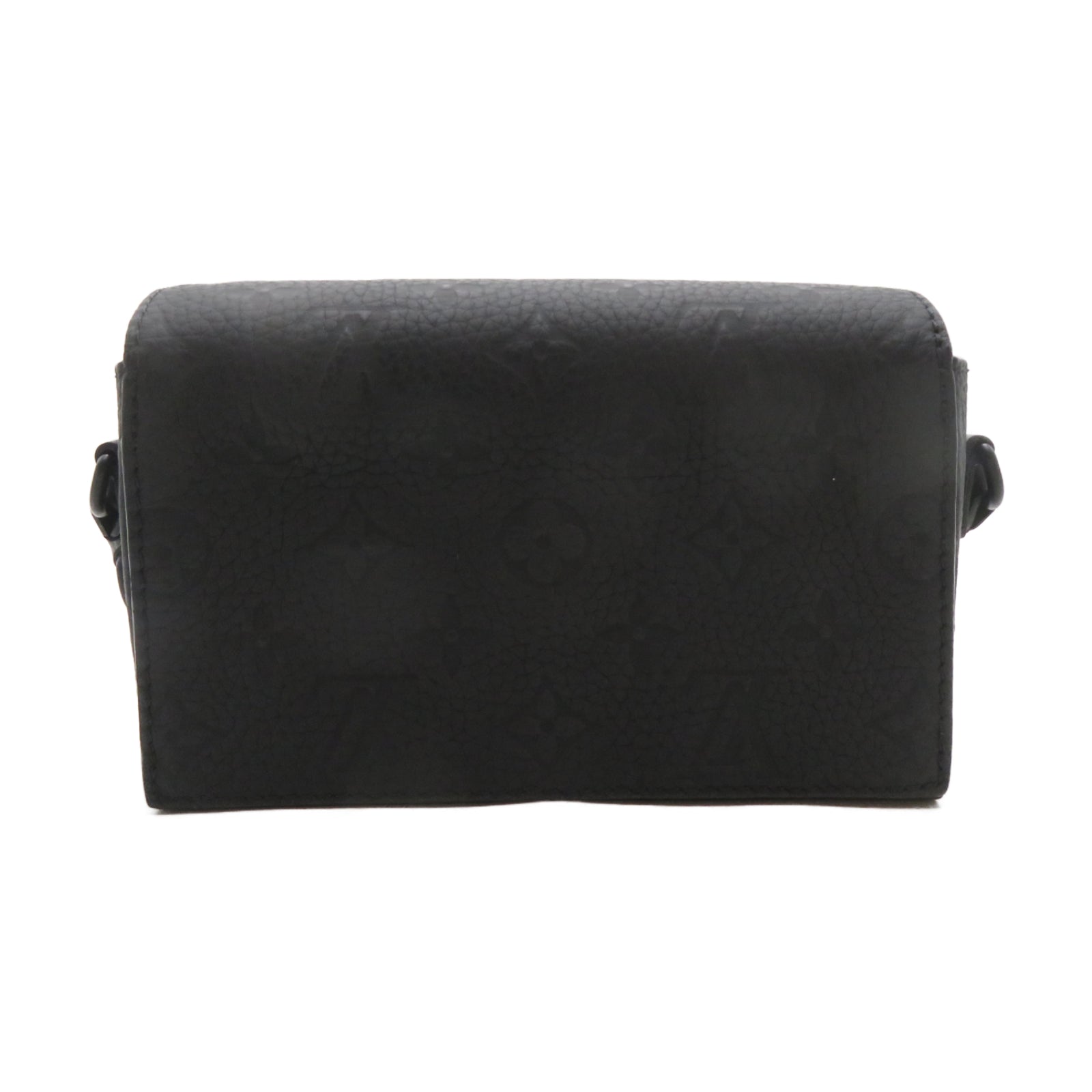 LOUIS VUITTON Monogram Steamer Wearable Wallet黑扣肩背袋黑色