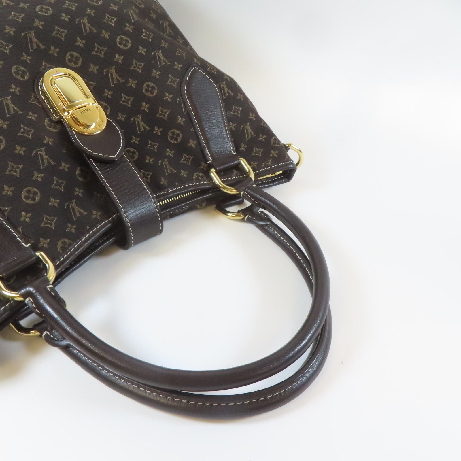 LOUIS VUITTON Monogram Idylle Elegic金扣手挽肩背兩用袋啡色