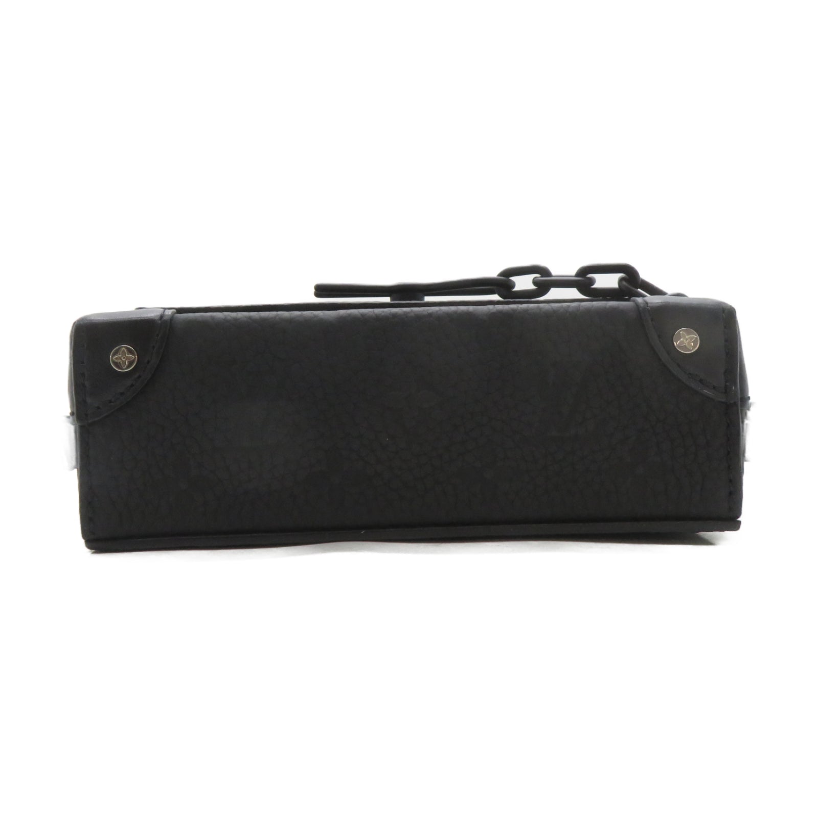 LOUIS VUITTON Monogram Steamer Wearable Wallet黑扣肩背袋黑色