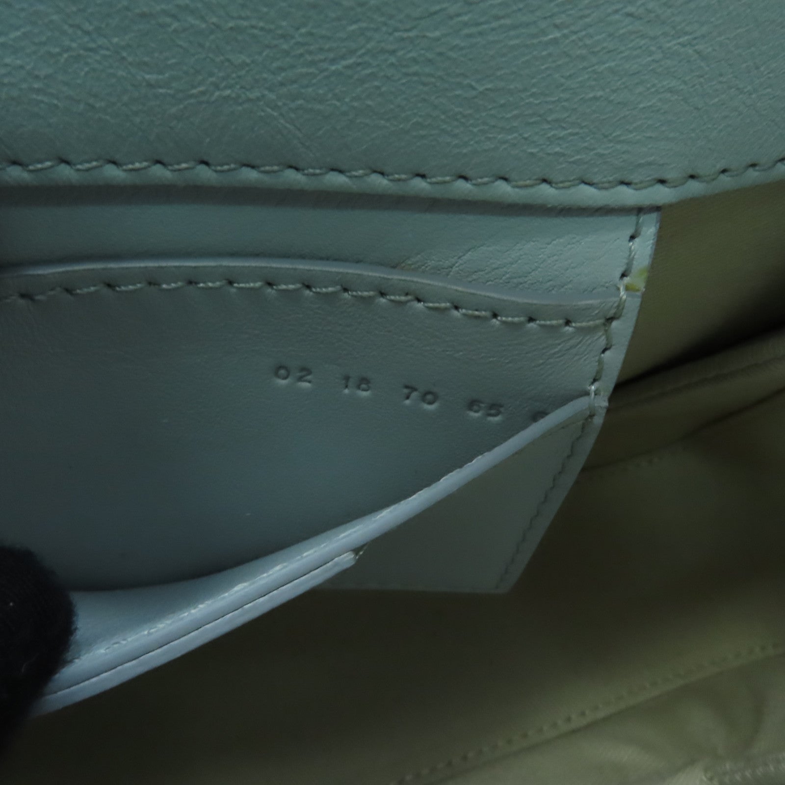 Chloe 牛皮皮革Roy金扣手挽肩背兩用袋淺藍色