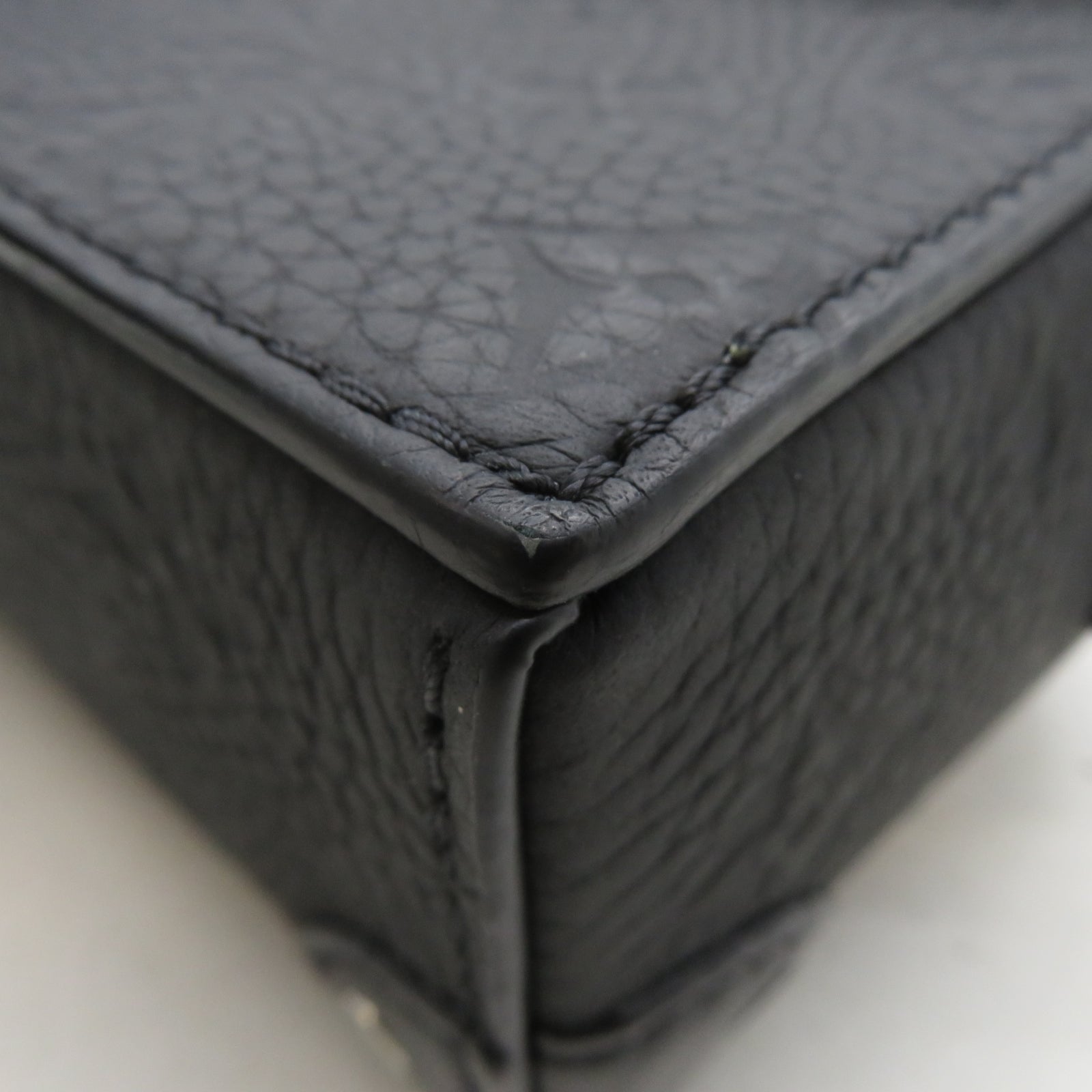 LOUIS VUITTON Monogram Steamer Wearable Wallet黑扣肩背袋黑色