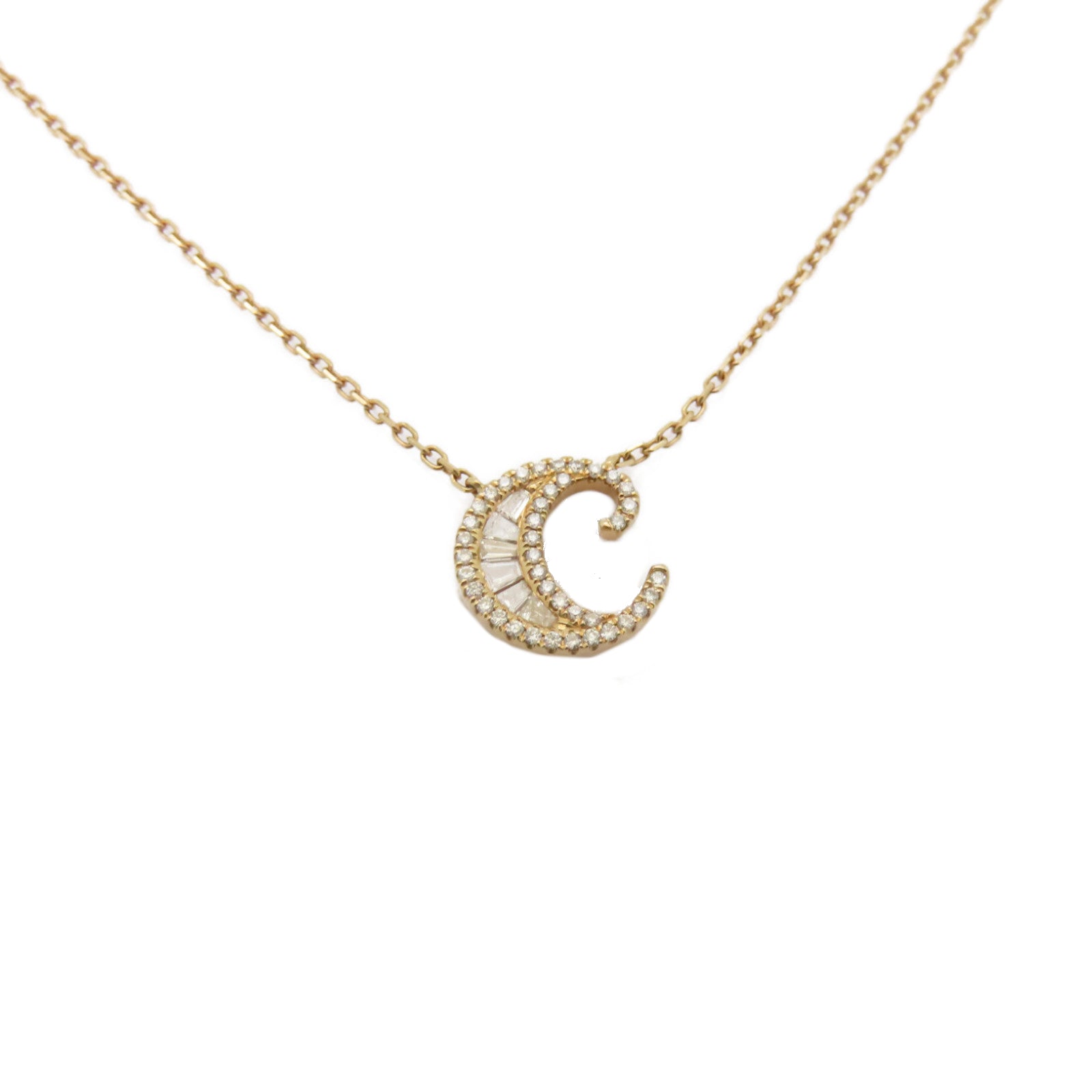 JEWELRY 18K玫瑰金Diamond Necklace 0.23ct鑽石項鏈