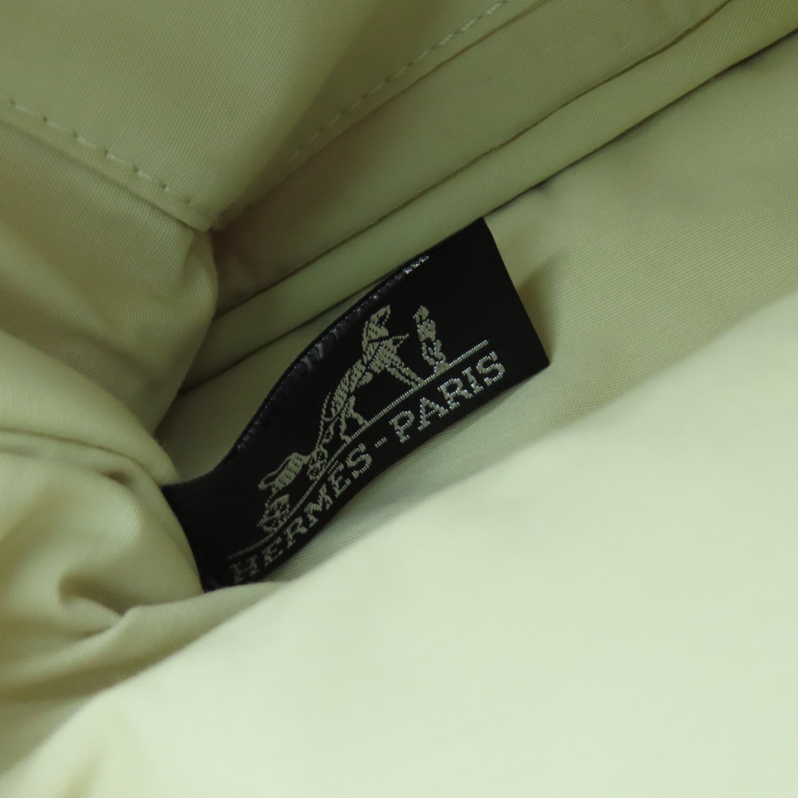 HERMES 帆布Bolide Travel Case銀扣手拿包橙色