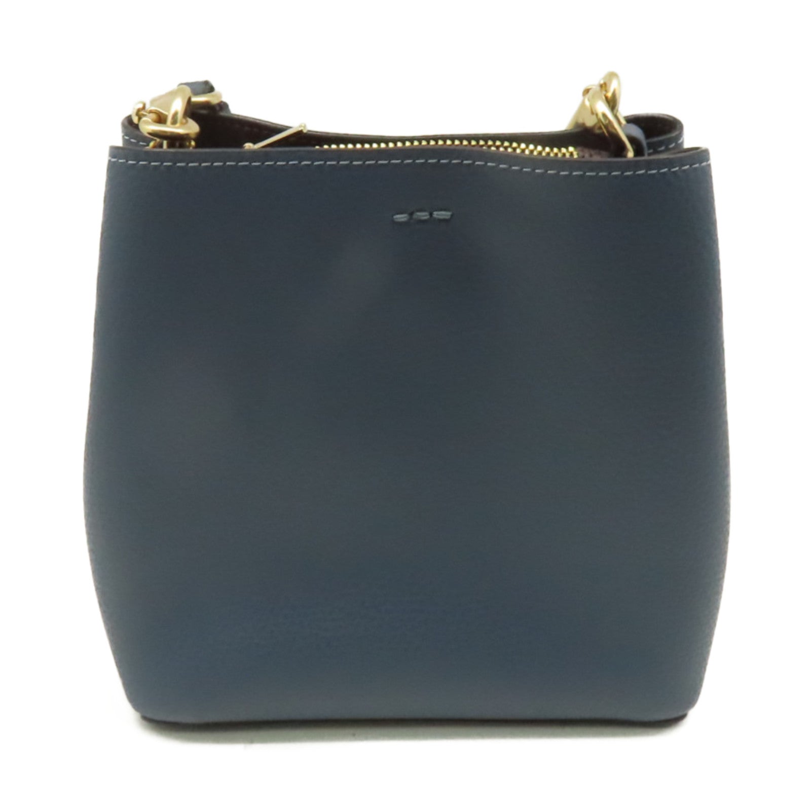 COACH 牛皮皮革Shoulder Bag肩背袋藍色
