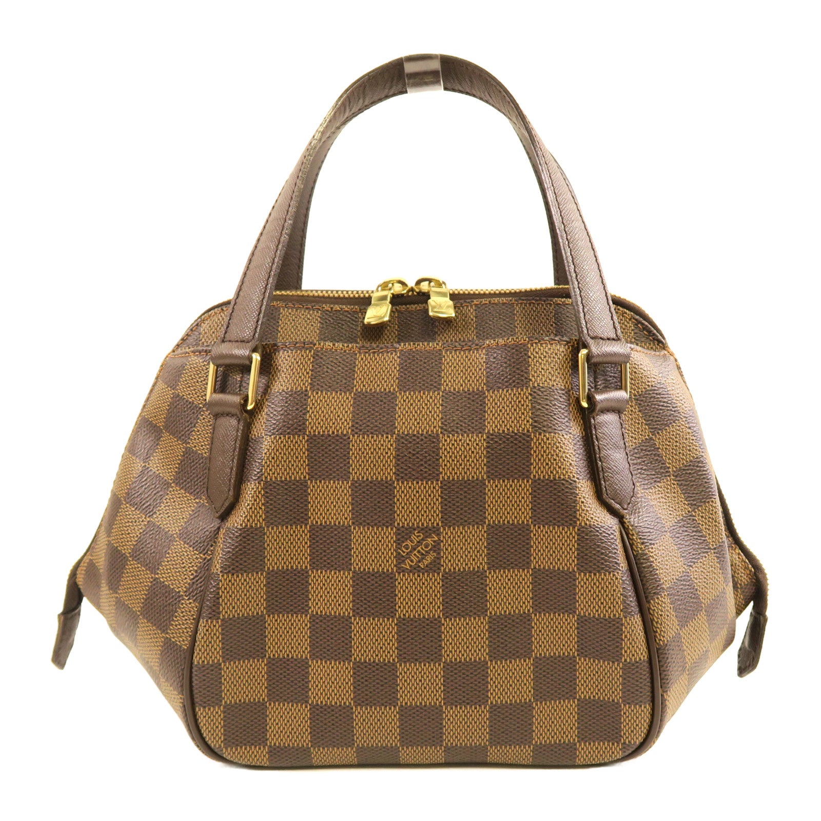 LOUIS VUITTON Damier Ebene Belem PM金扣手挽袋啡色