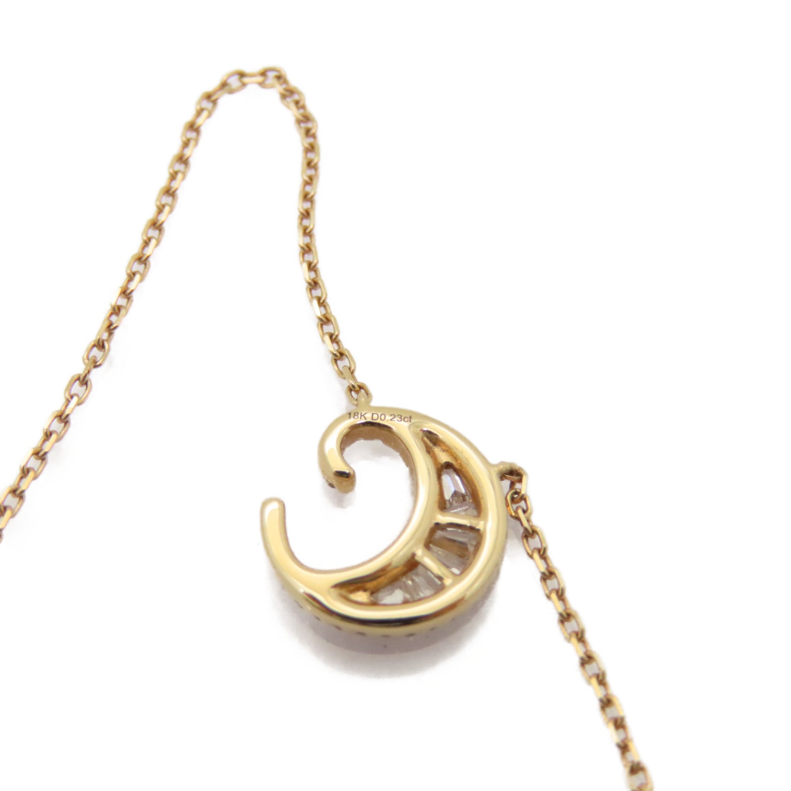 JEWELRY 18K玫瑰金Diamond Necklace 0.23ct鑽石項鏈