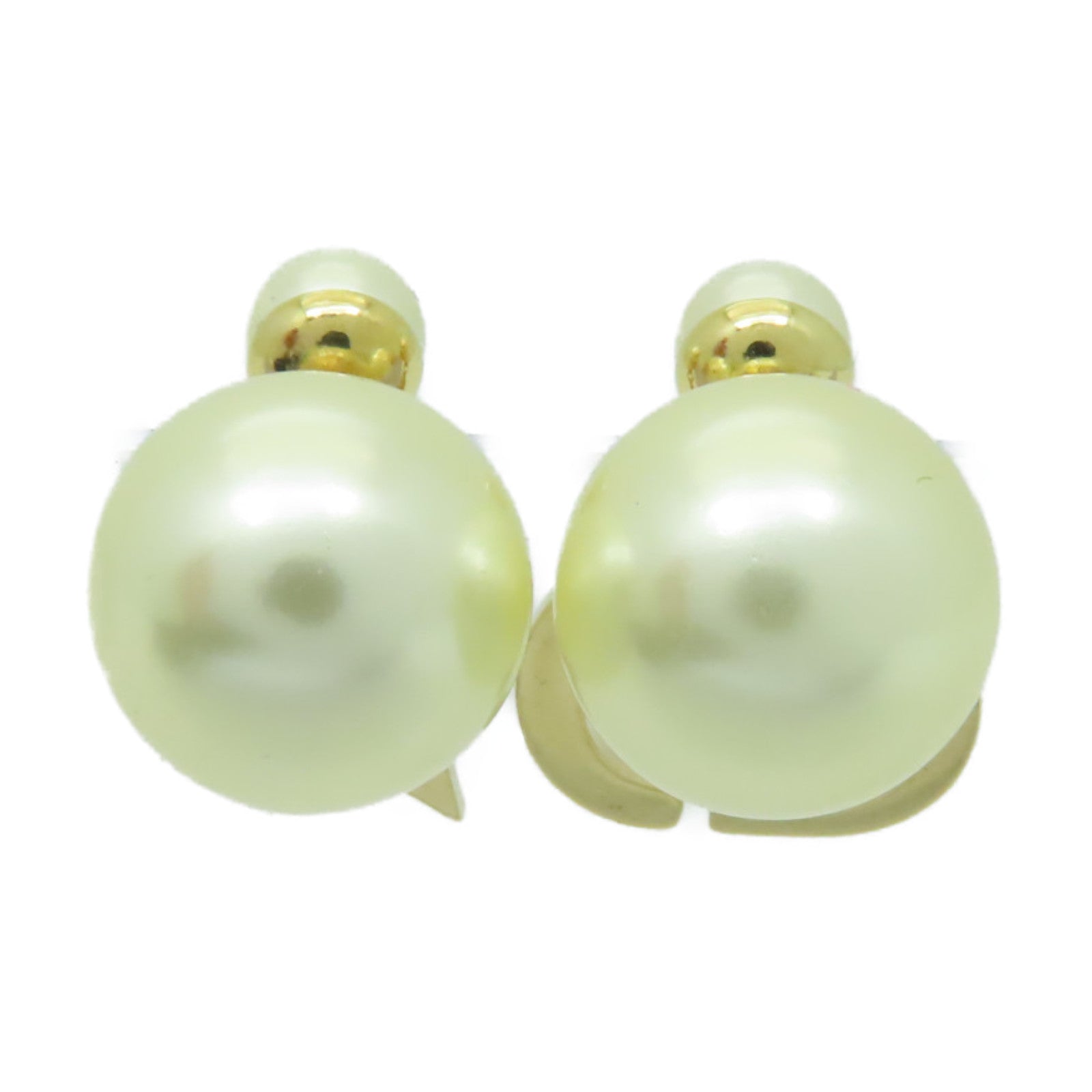 Dior PVC/金屬Earrings耳環白色/金色