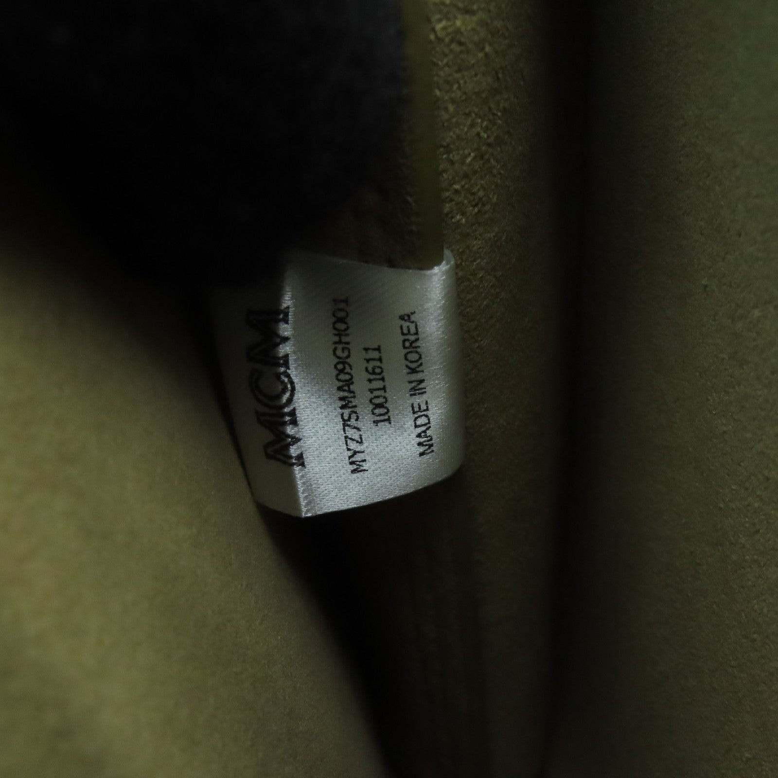 MCM 牛皮皮革Shoulder Bag金扣肩背袋綠色