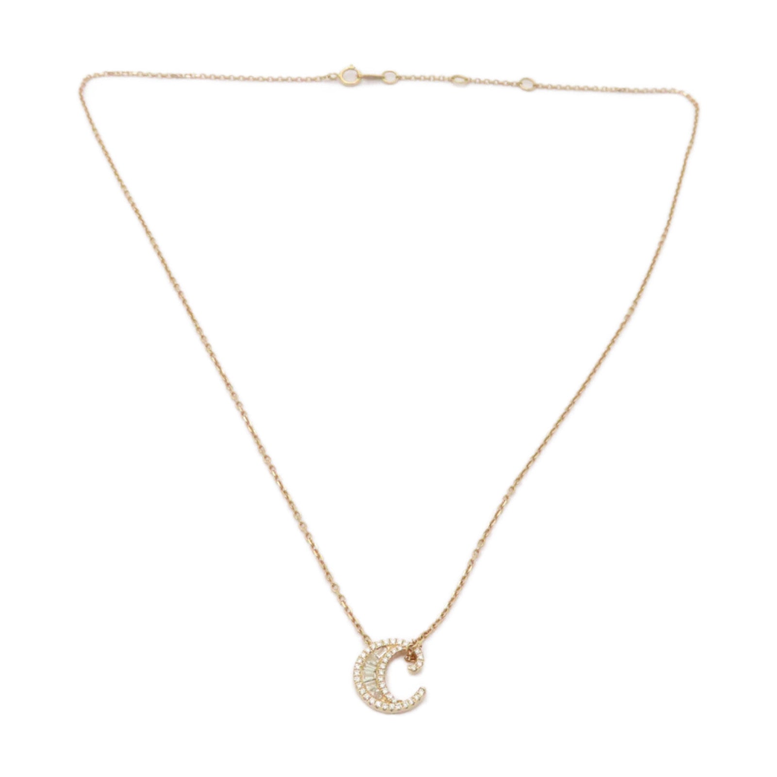 JEWELRY 18K玫瑰金Diamond Necklace 0.23ct鑽石項鏈