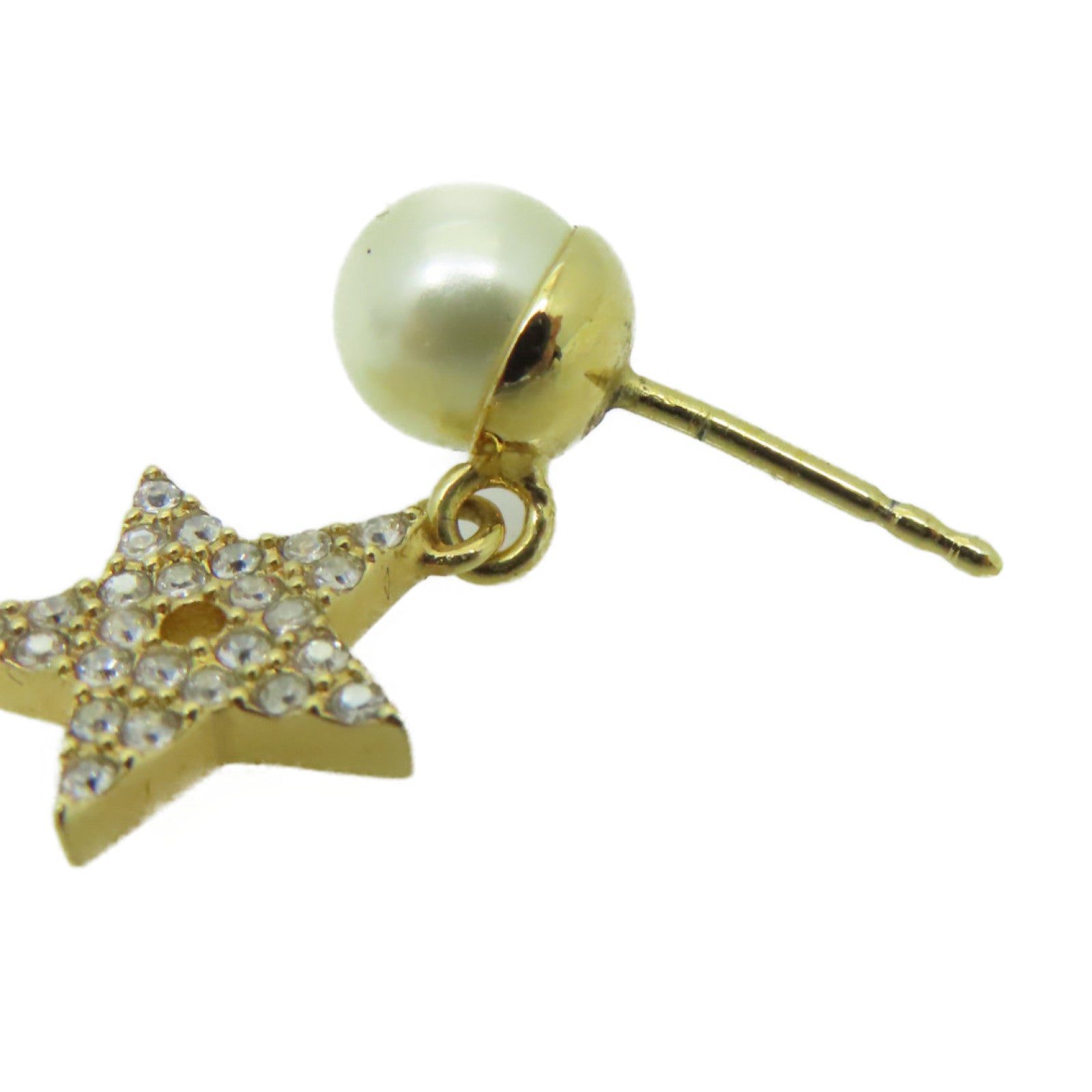 Dior PVC/金屬Earrings耳環白色/金色