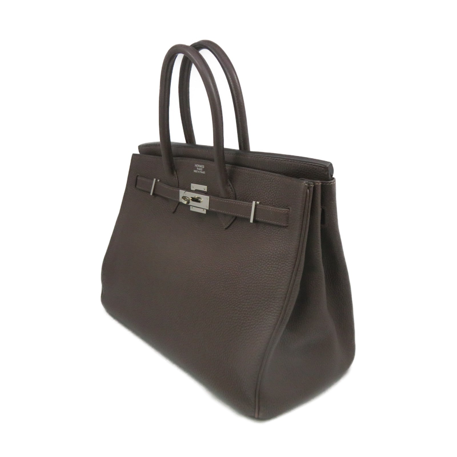 HERMES 【激減優惠】Togo皮革Birkin 35 Hand Bag手挽袋啡色
