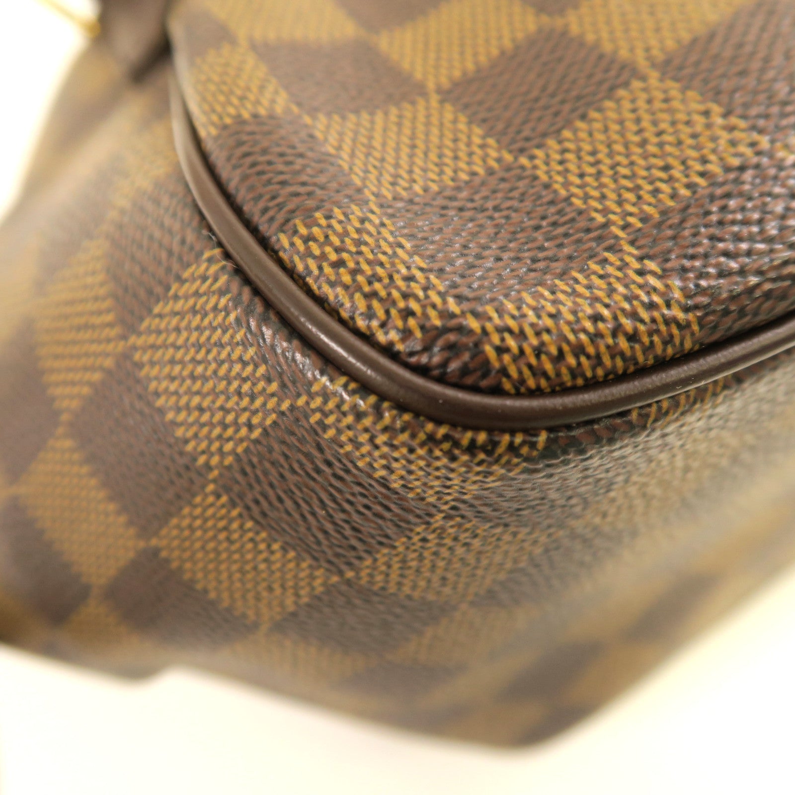LOUIS VUITTON Damier Ebene Belem PM金扣手挽袋啡色