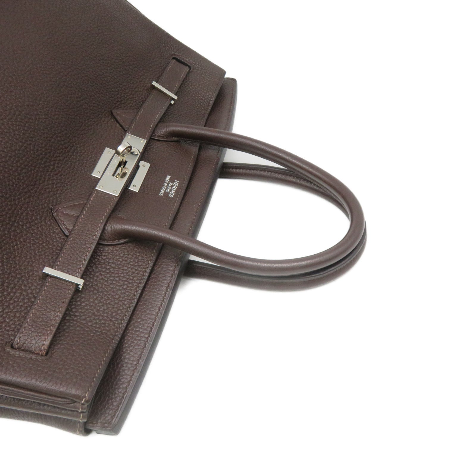 HERMES 【激減優惠】Togo皮革Birkin 35 Hand Bag手挽袋啡色