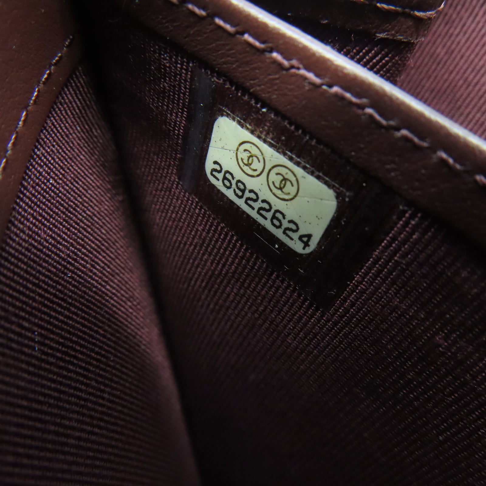 CHANEL 菱格牛皮皮革Zipper Long Wallet金扣長錢包黑色