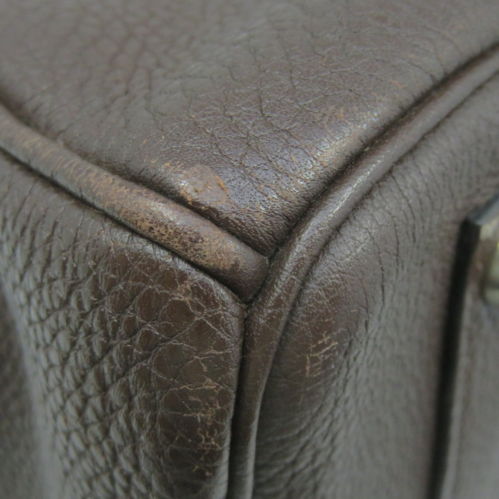 HERMES 【激減優惠】Togo皮革Birkin 35 Hand Bag手挽袋啡色