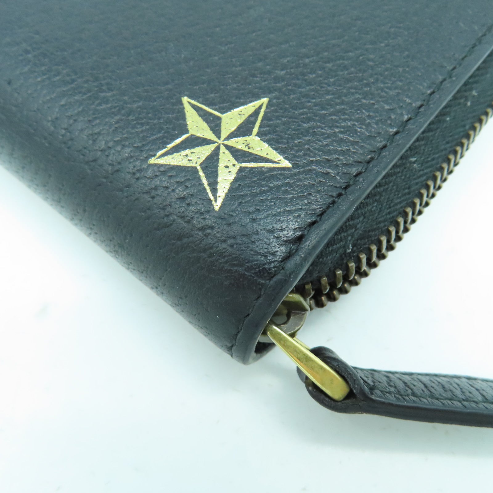 GUCCI 牛皮皮革Long Wallet金扣長錢包黑色