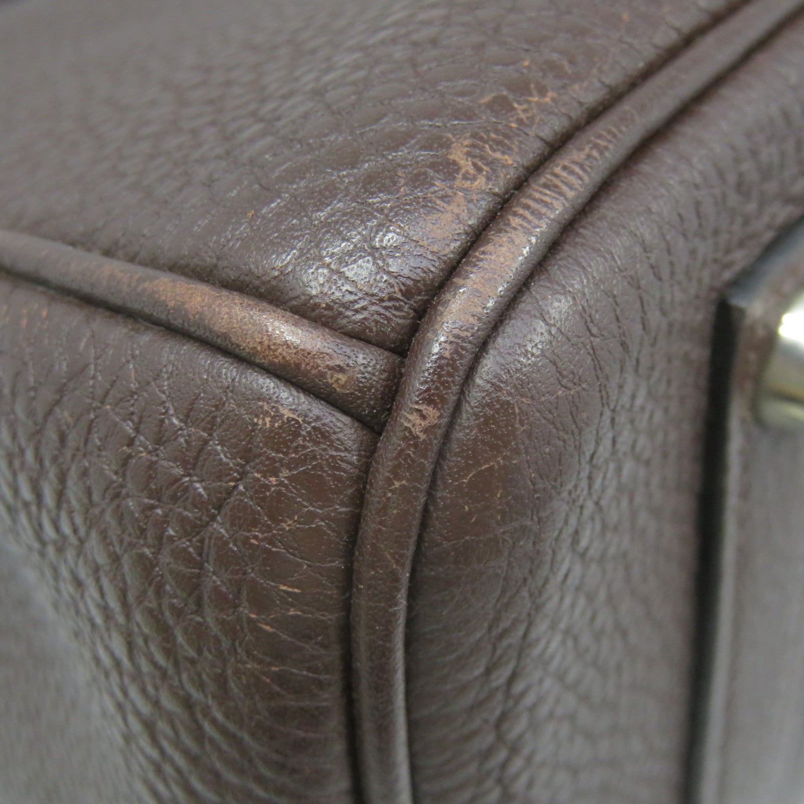 HERMES 【激減優惠】Togo皮革Birkin 35 Hand Bag手挽袋啡色
