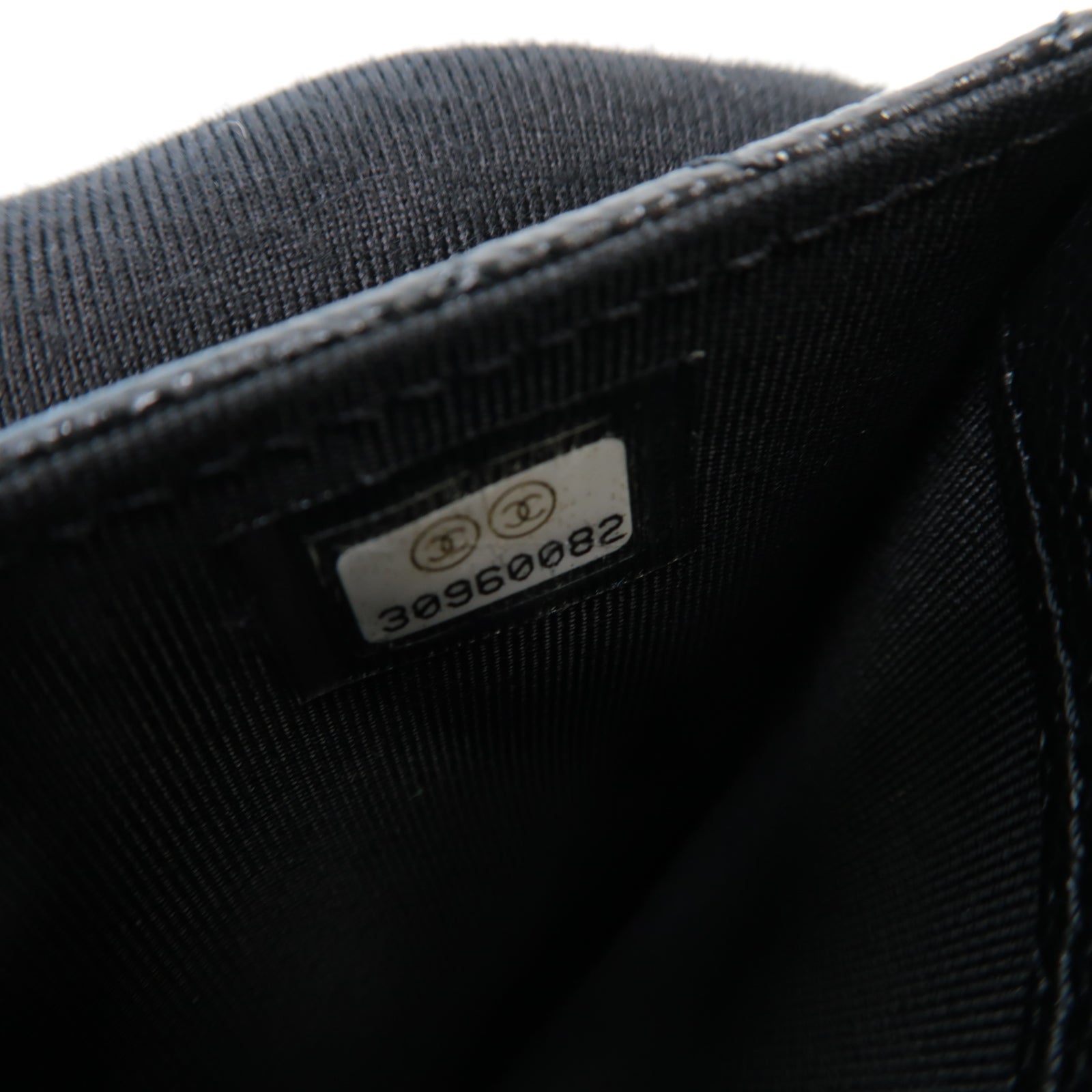 CHANEL 菱格Caviar皮革Card Case金扣卡片套黑色