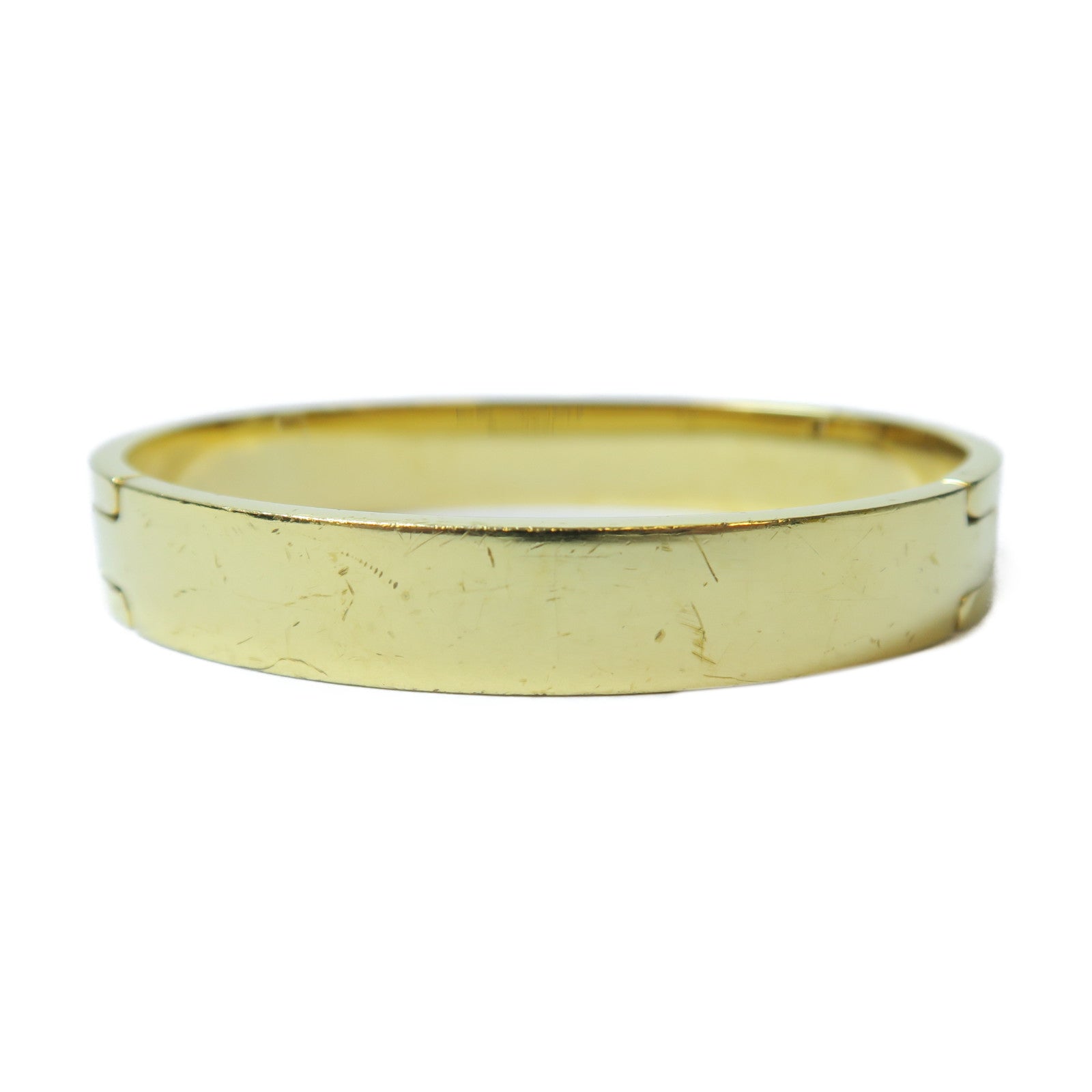 FENDI 金屬Bangle手鐲金色/白色Fendi#M/#16cm