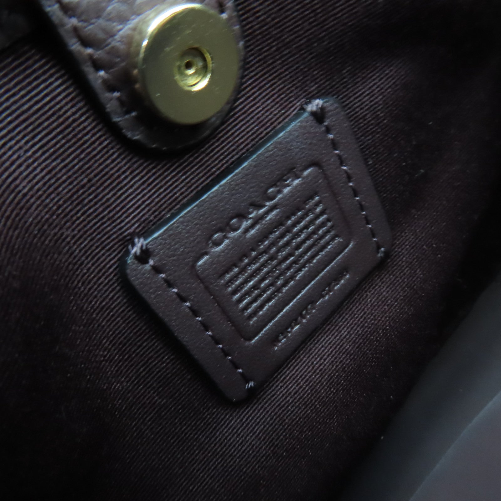 COACH 牛皮皮革Shoulder Bag肩背袋藍色