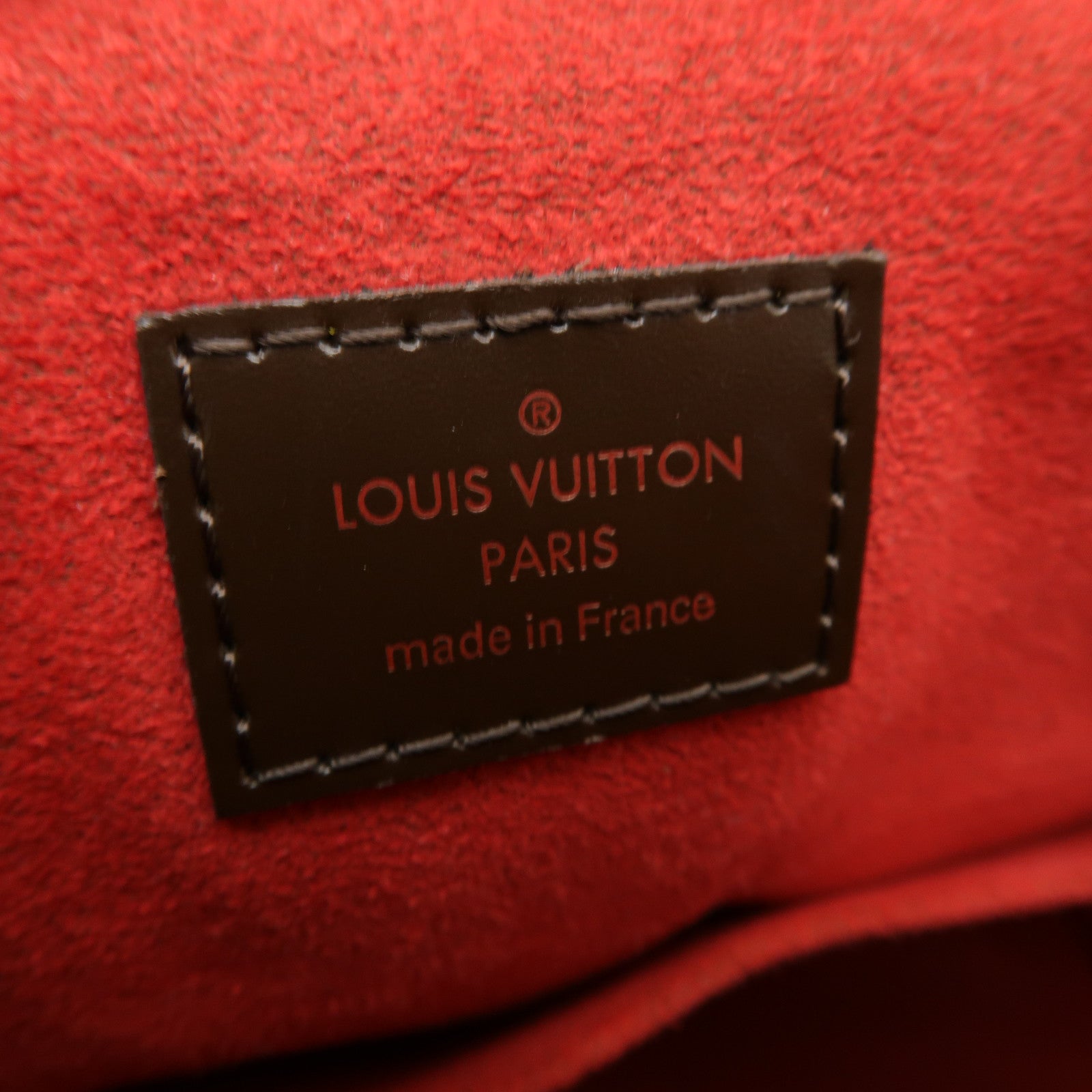 LOUIS VUITTON Damier Trevi PM金扣手挽肩背兩用袋啡色