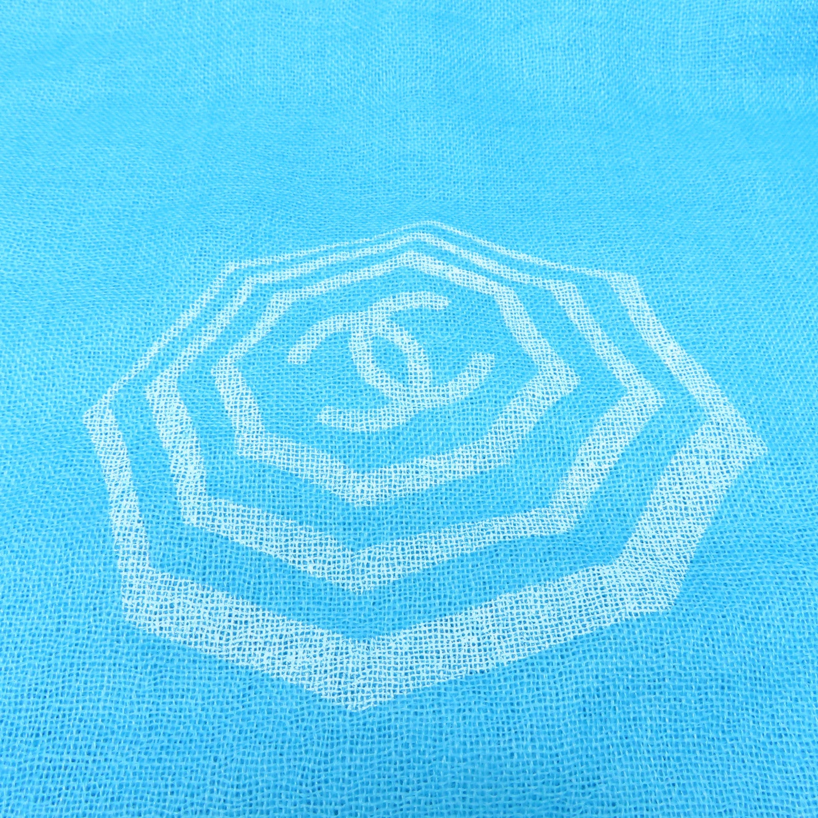 CHANEL Cashmere Stole披肩浅蓝色