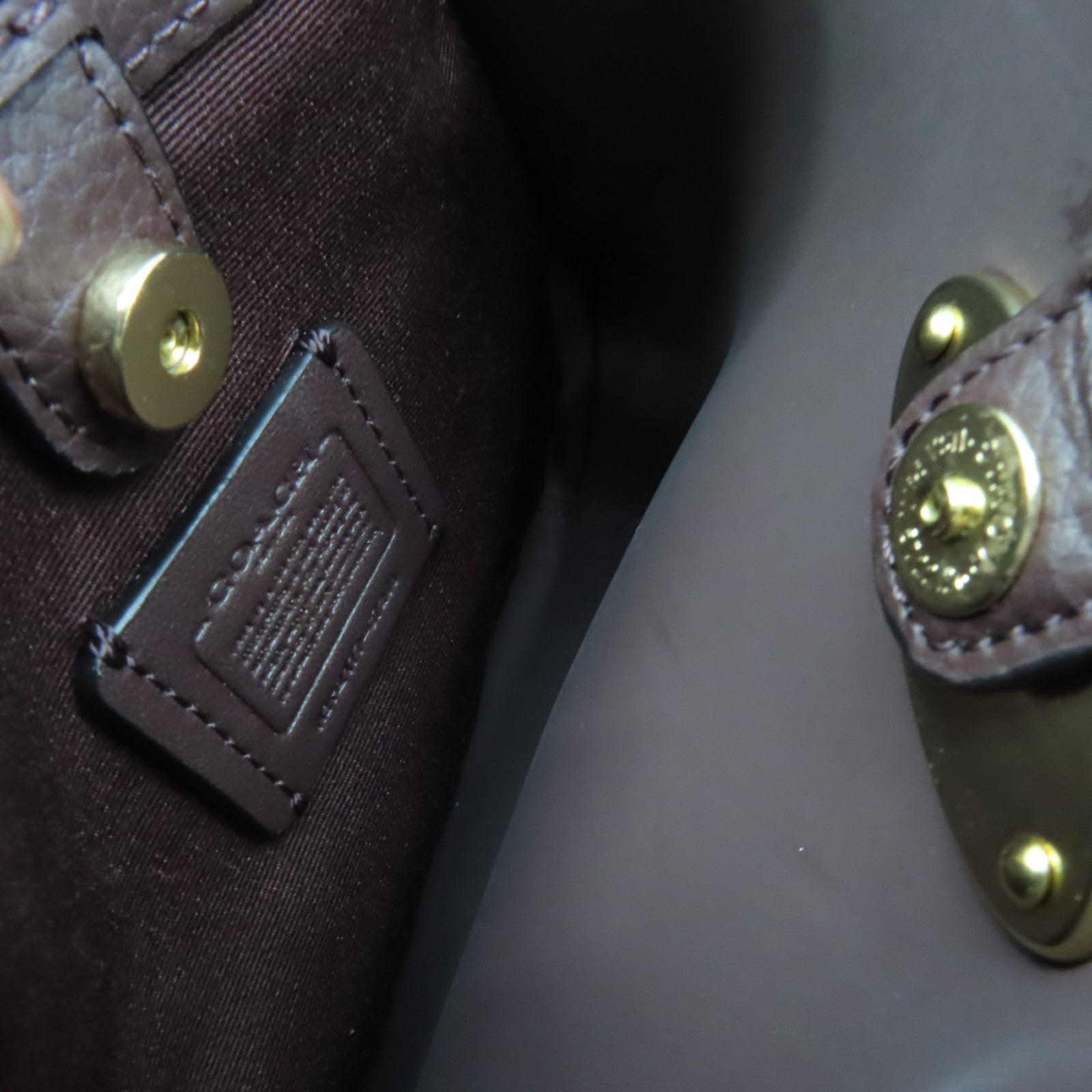 COACH 牛皮皮革Shoulder Bag肩背袋藍色