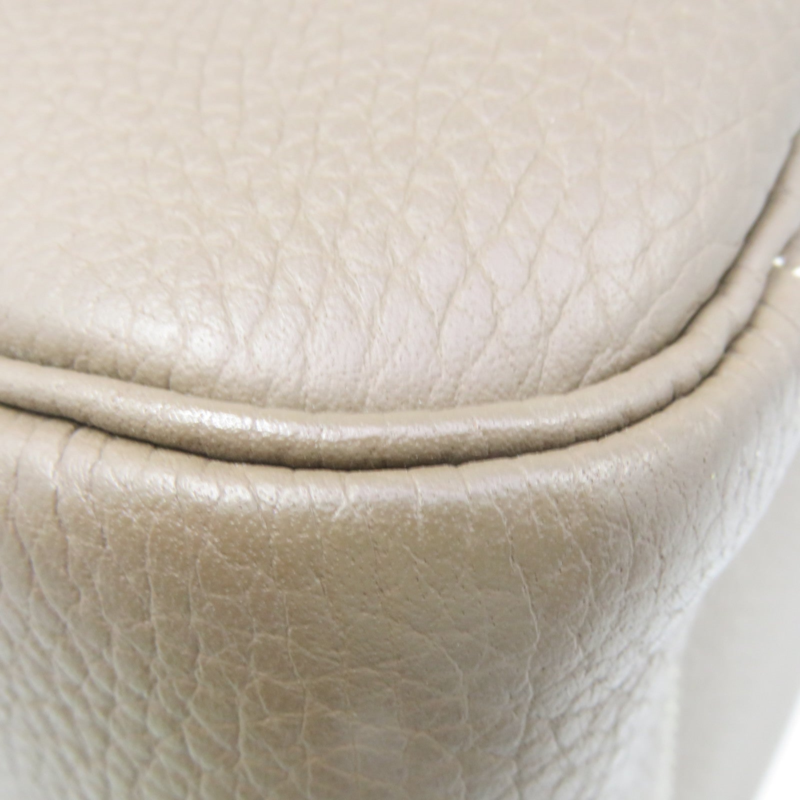 HERMES Clemence Leather Lindy 34 Shoulder Bag Silver Buckle Shoulder Bag Etoupe Brown