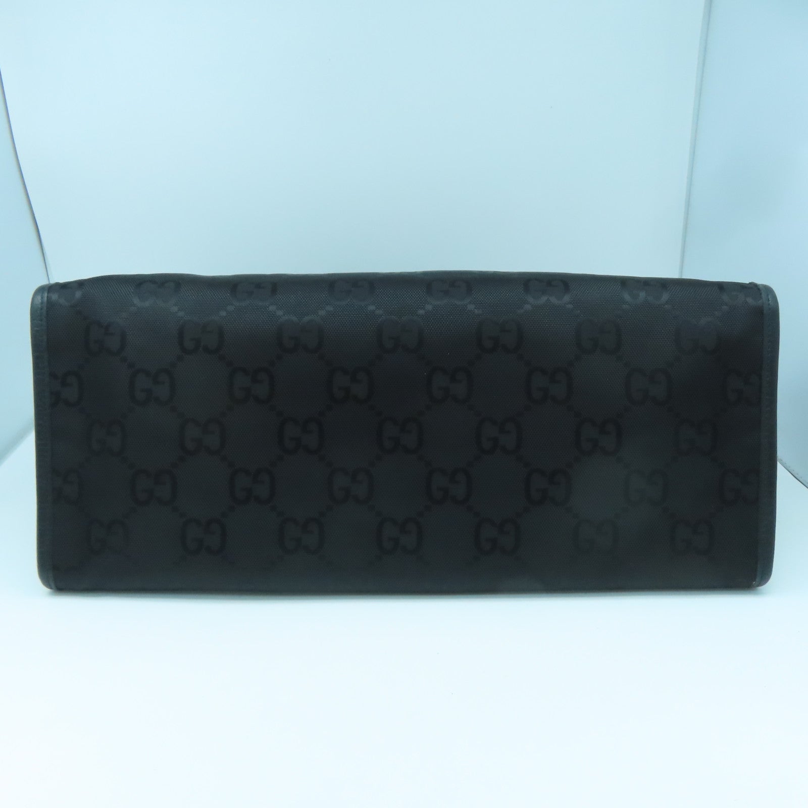 GUCCI Nylon Off the Grid Silver Buckle Handle Shoulder Bag Black