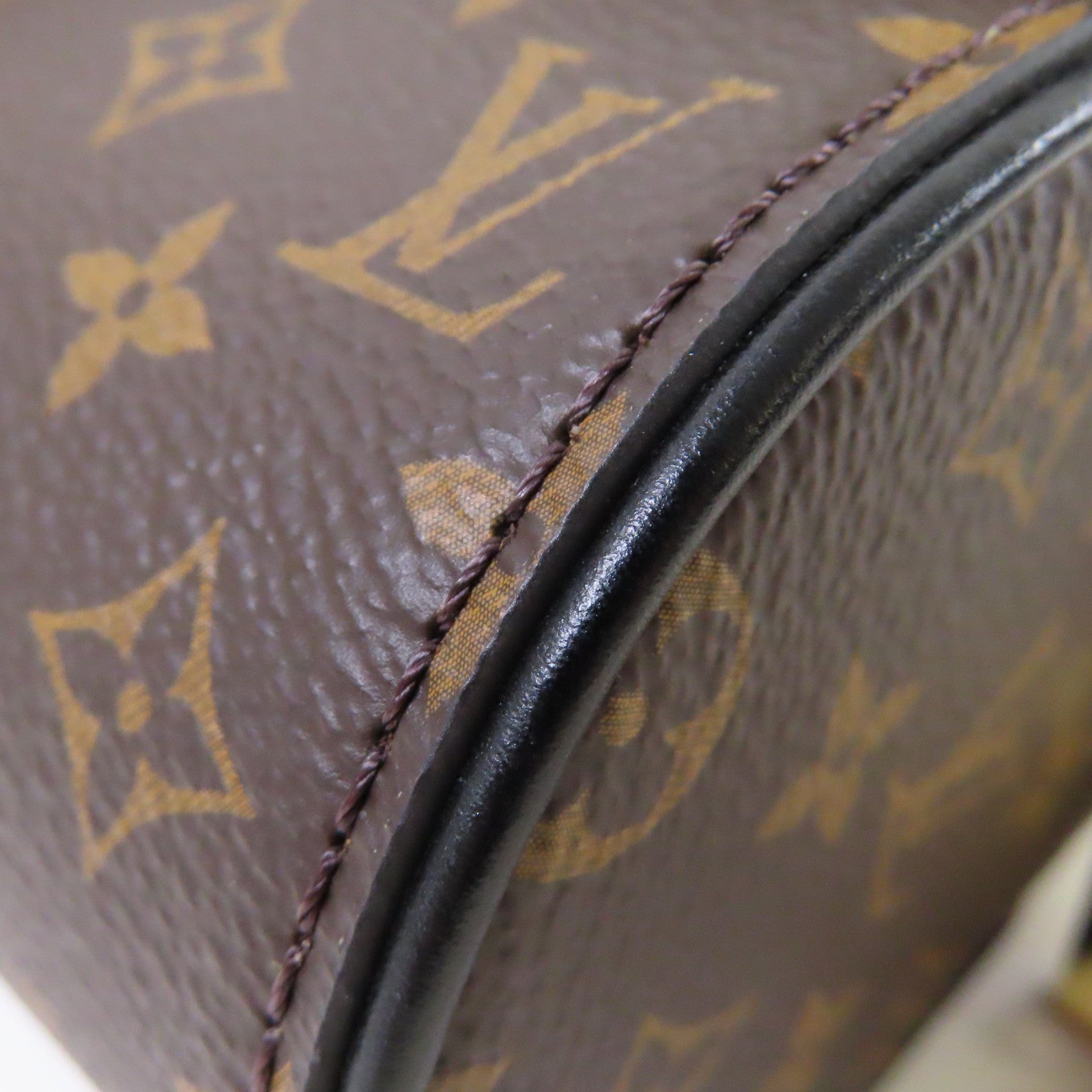 LOUIS VUITTON Monogram/Epi Glasses Case Shoulder Bag金扣鏈帶肩背袋啡色/啡色