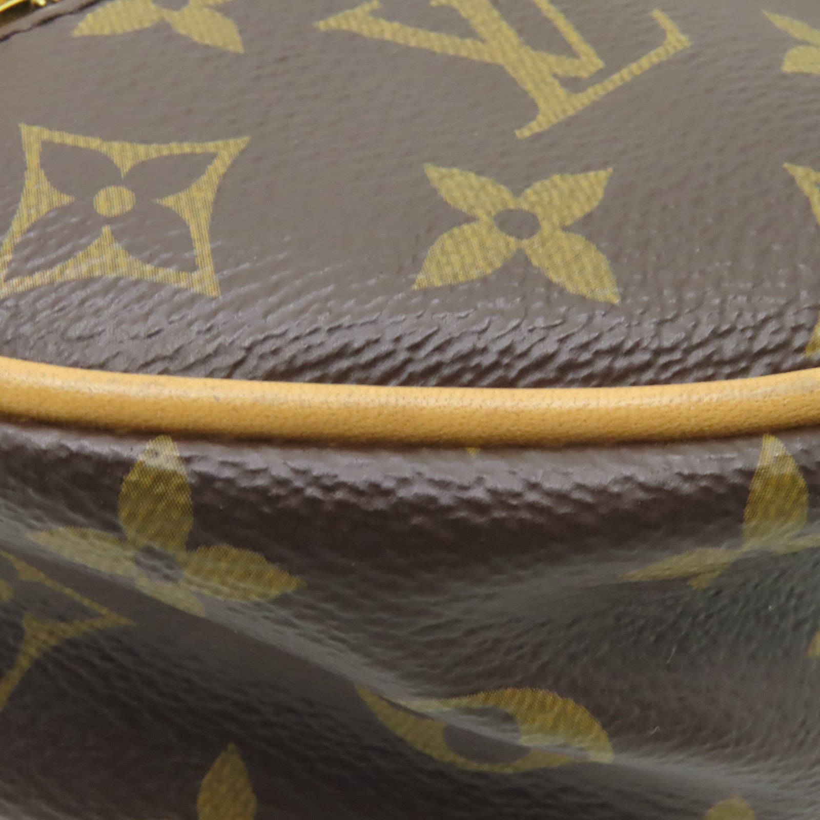 LOUIS VUITTON Monogram Loop金扣手挽肩背兩用袋棕色