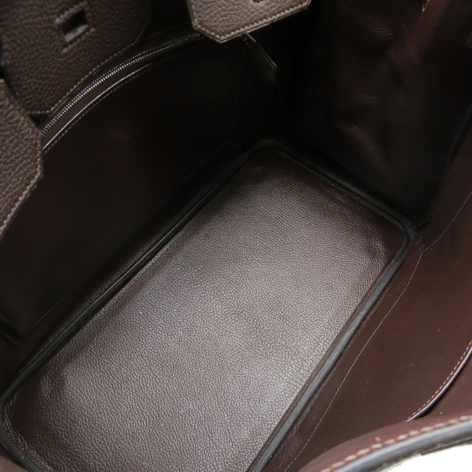 HERMES 【激減優惠】Togo皮革Birkin 35 Hand Bag手挽袋啡色