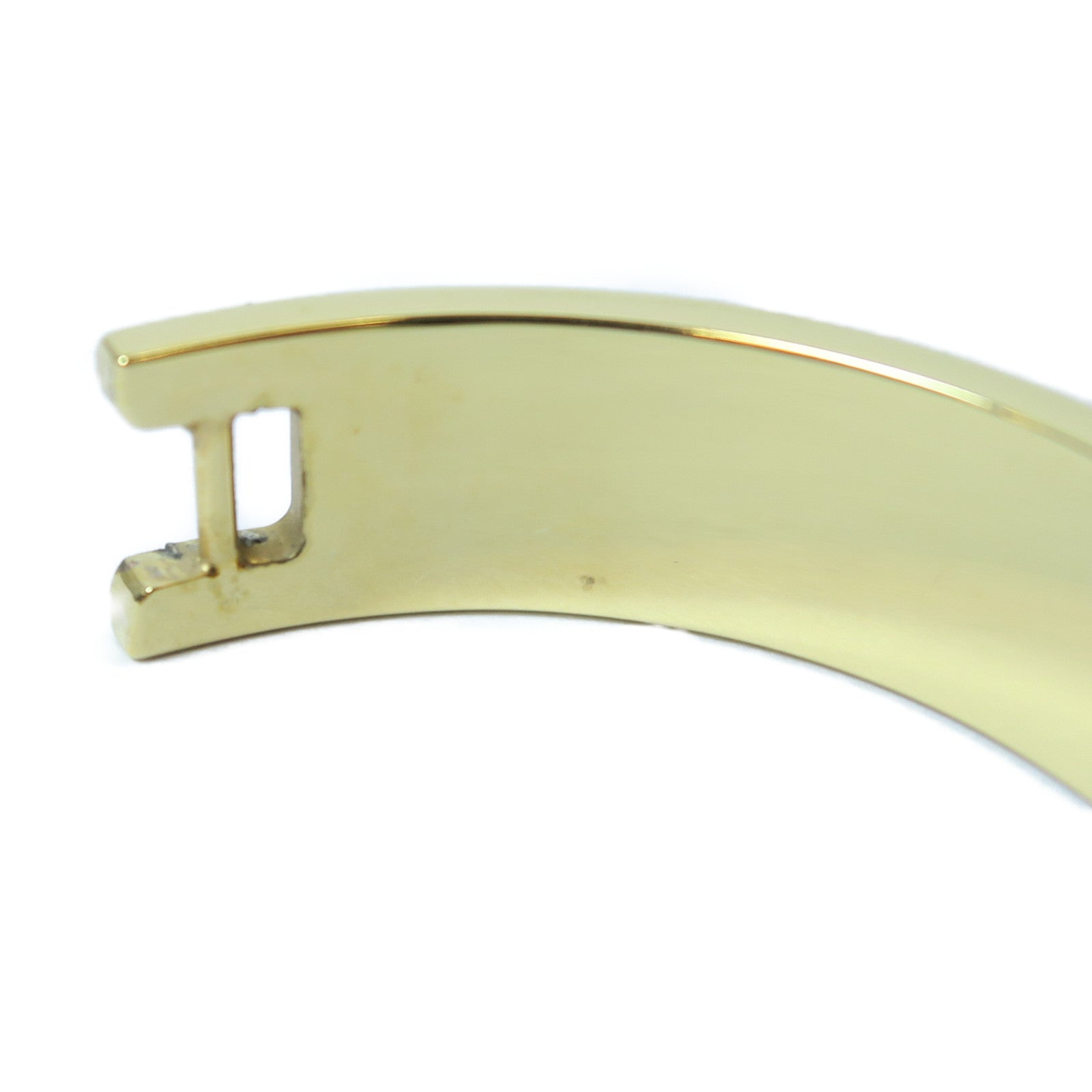 FENDI 金屬Bangle手鐲金色/白色Fendi#M/#16cm