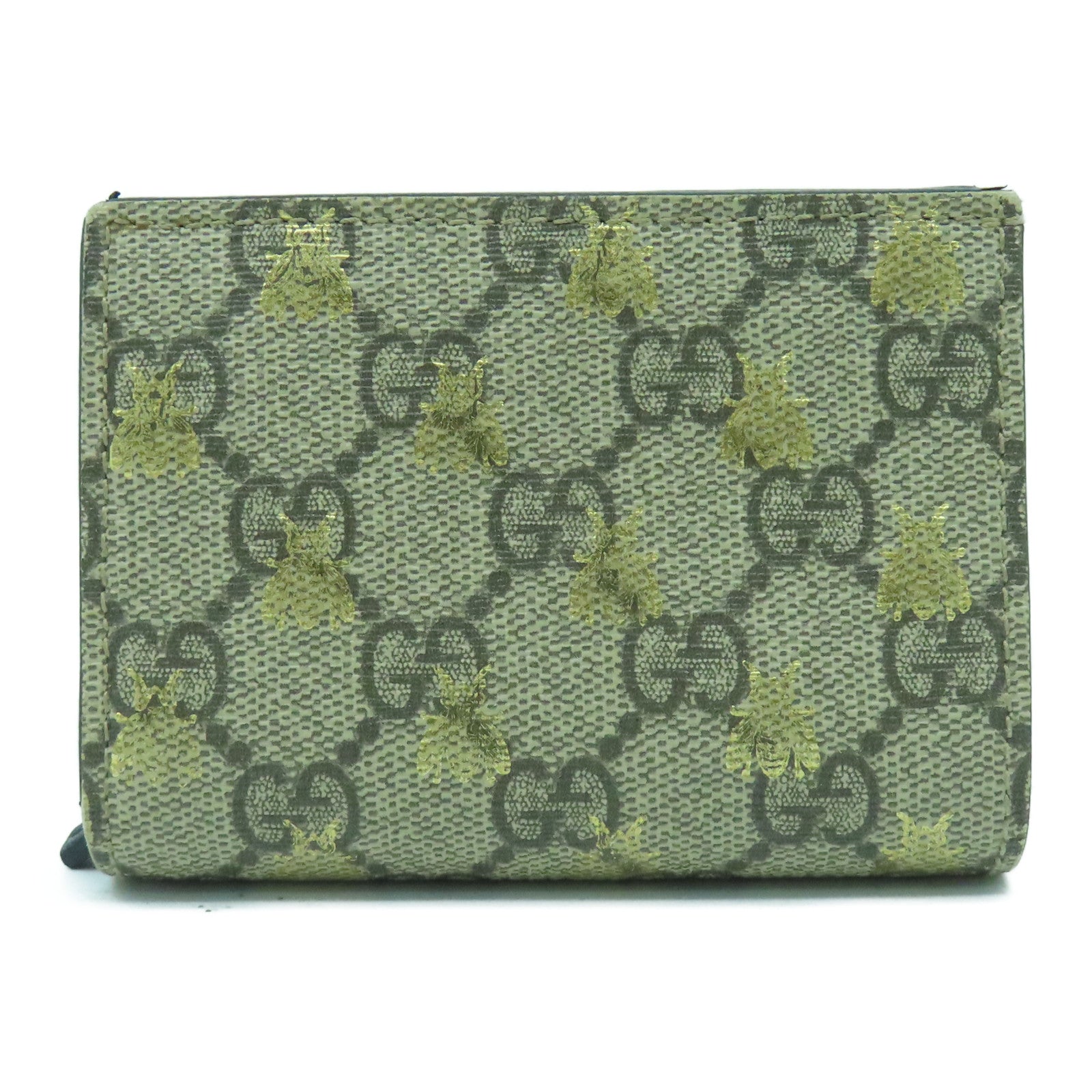 GUCCI 塗層帆布Wallet金扣錢包啡色