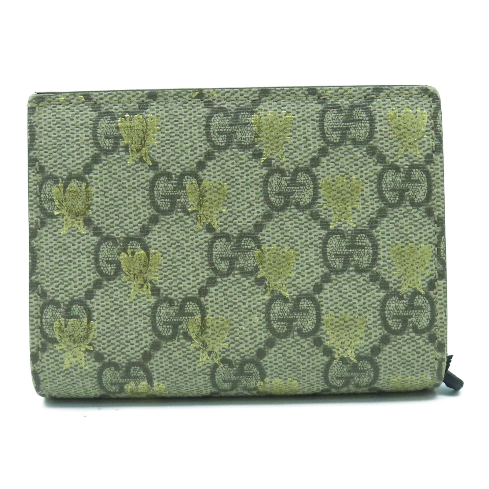 GUCCI 塗層帆布Wallet金扣錢包啡色