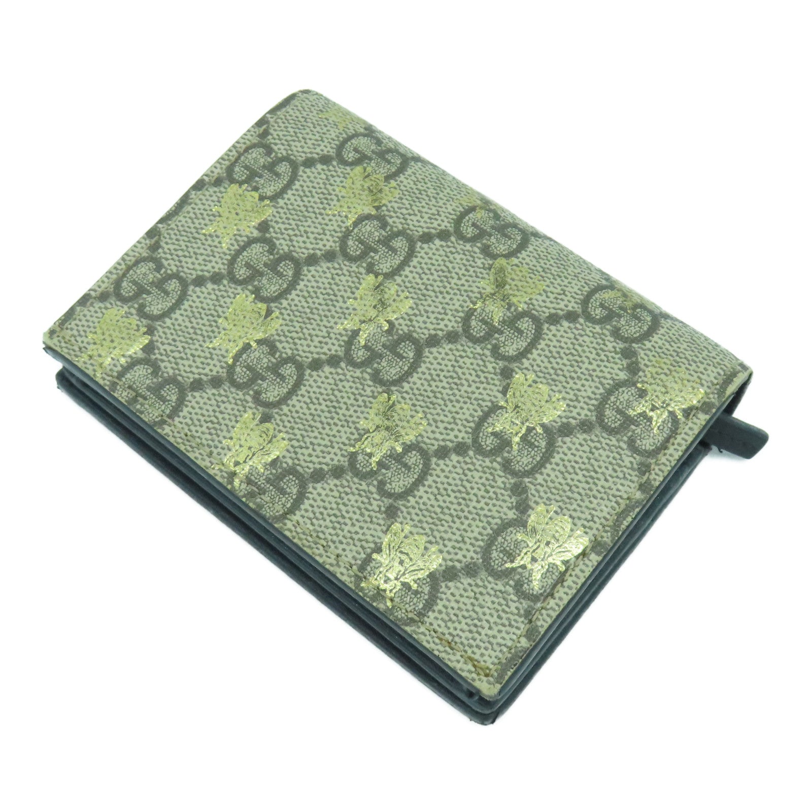 GUCCI 塗層帆布Wallet金扣錢包啡色