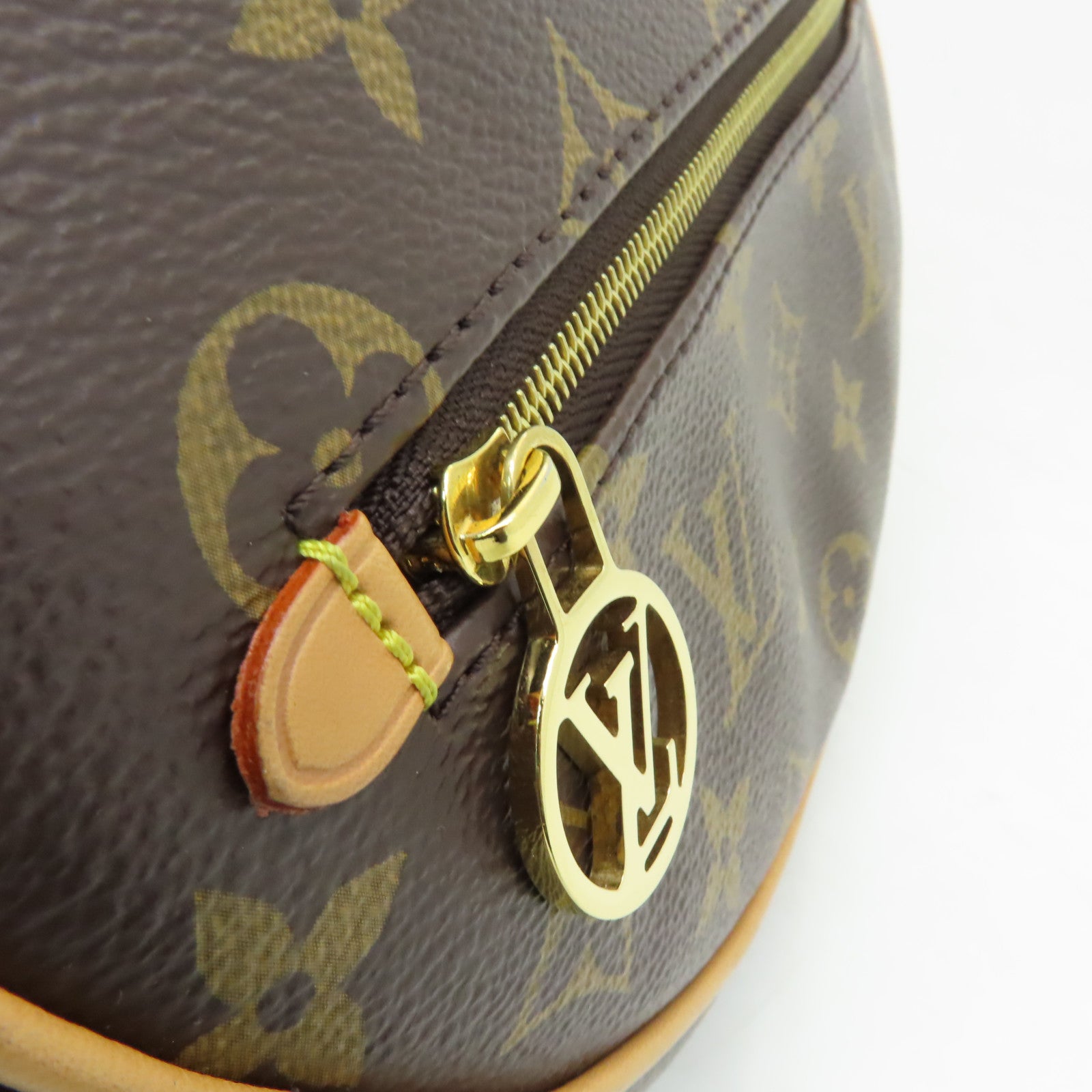LOUIS VUITTON Monogram Loop金扣手挽肩背兩用袋棕色