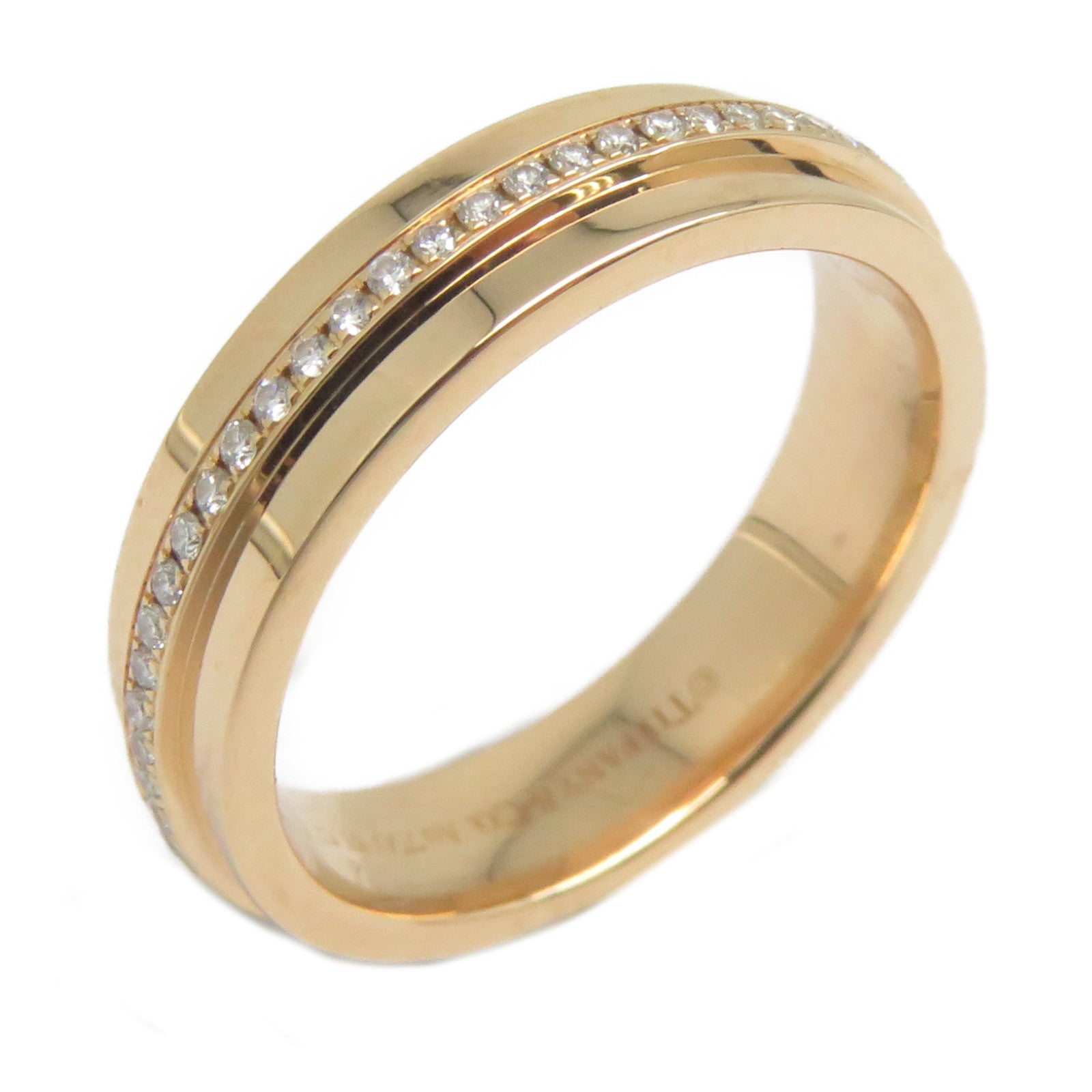 TIFFANY＆CO 18K玫瑰金Tiffany T鑽石戒指US#5