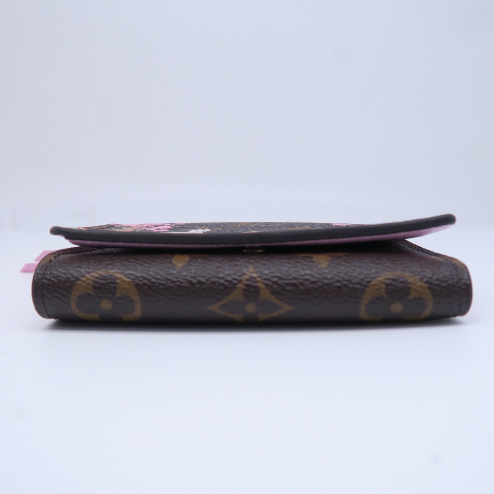 LOUIS VUITTON Monogram Wallet金扣錢包啡色/粉紅色