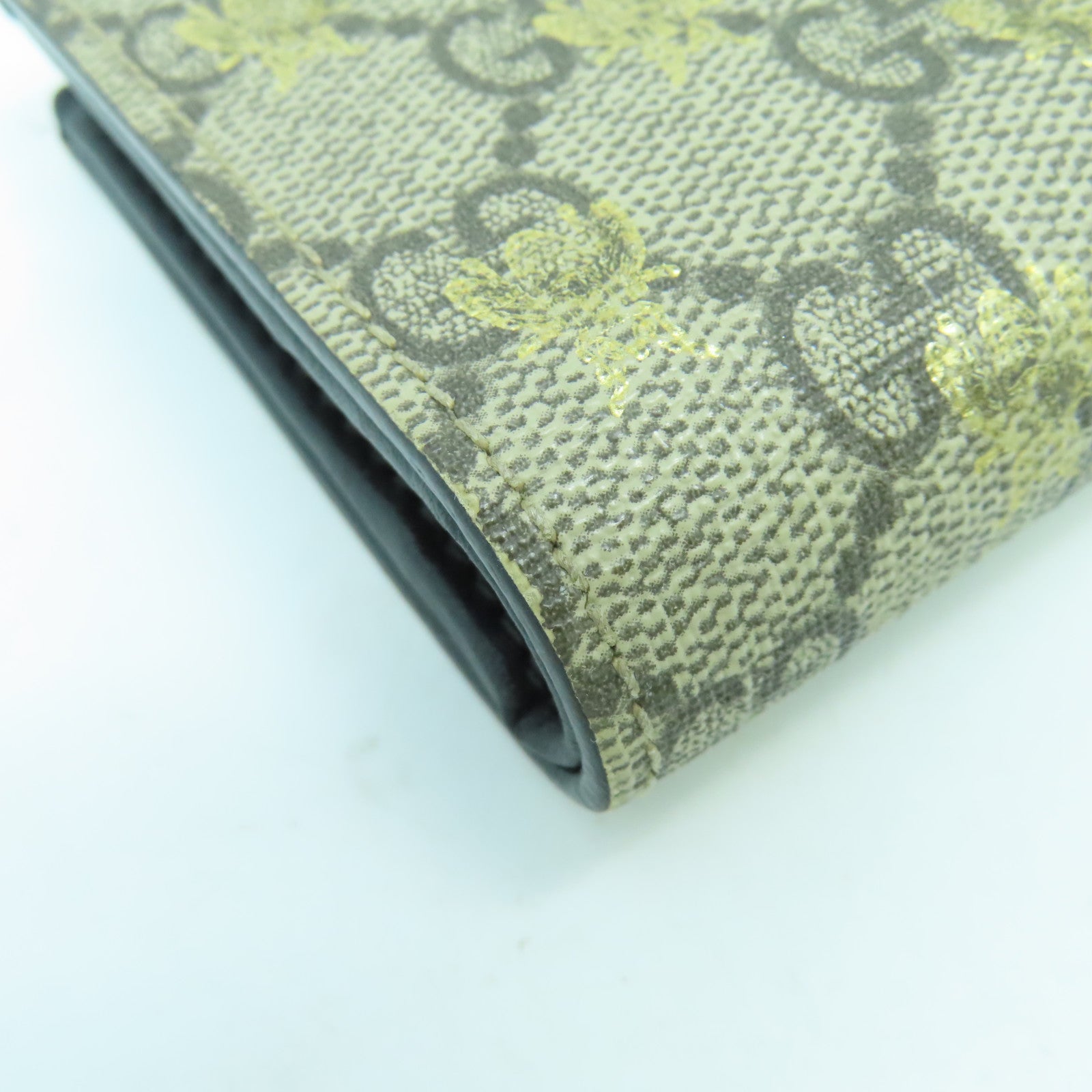 GUCCI 塗層帆布Wallet金扣錢包啡色