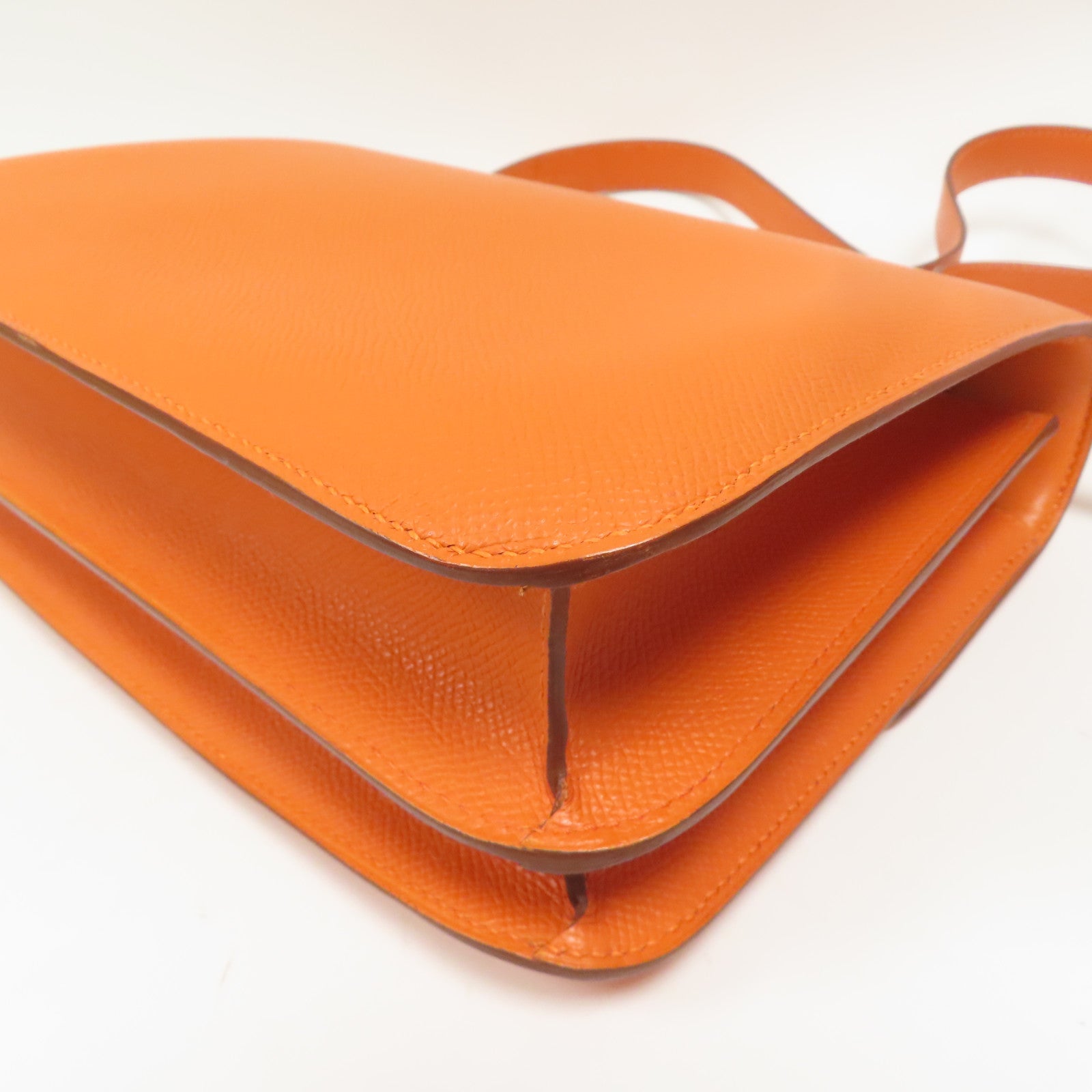 HERMES Veau Epsom皮革Constance 24銀扣肩背袋