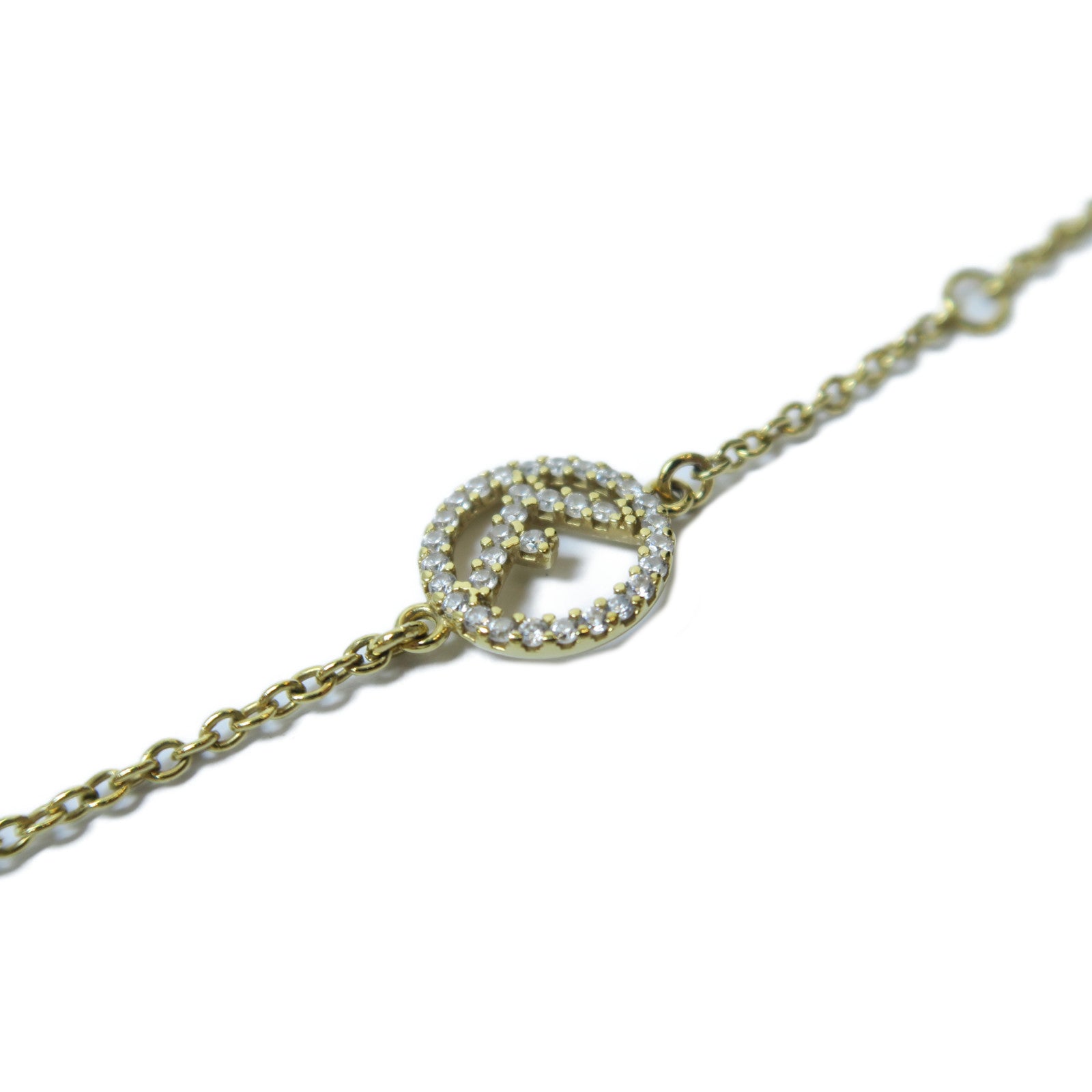 FENDI 金屬/水晶Bracelet手鏈#16.25cm