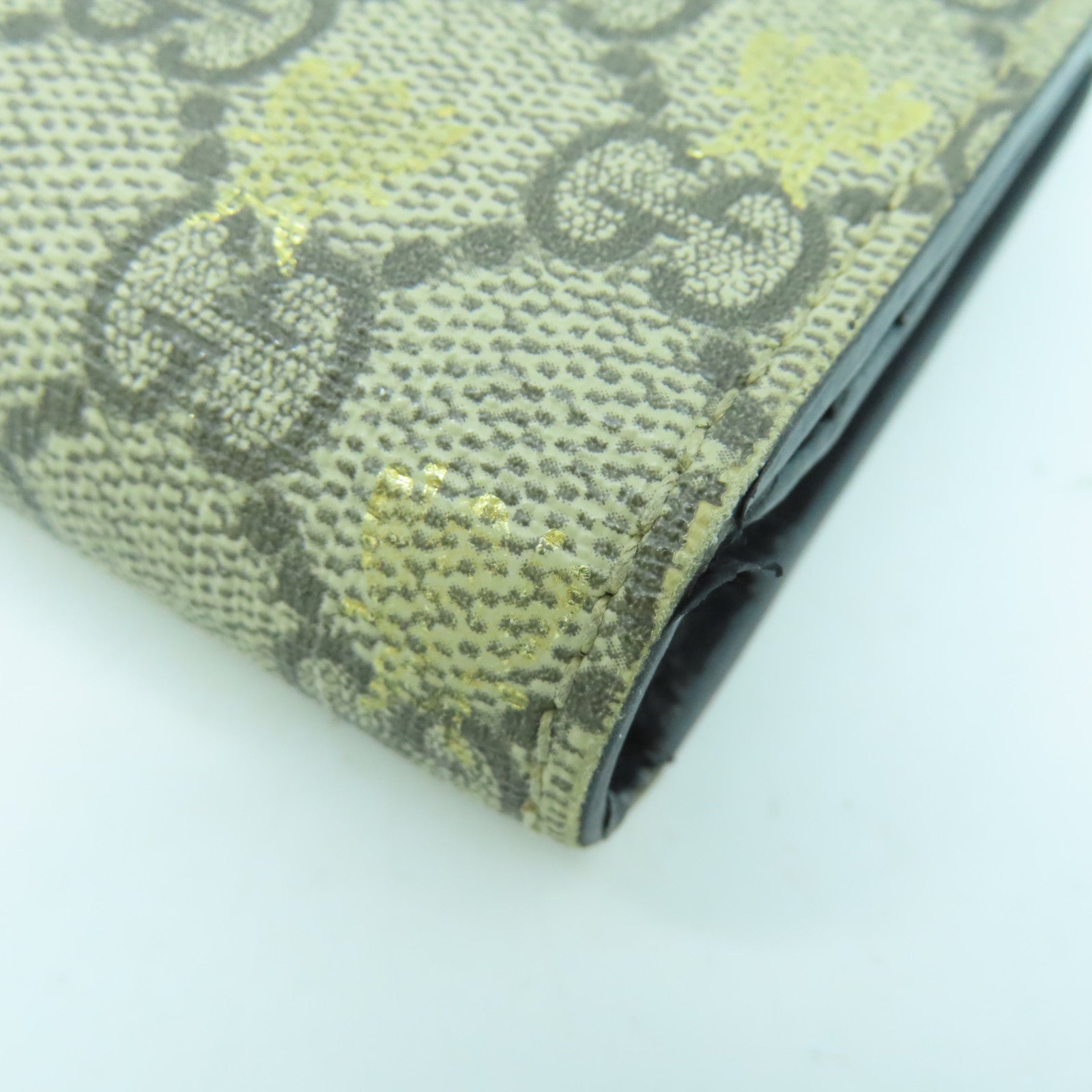 GUCCI 塗層帆布Wallet金扣錢包啡色