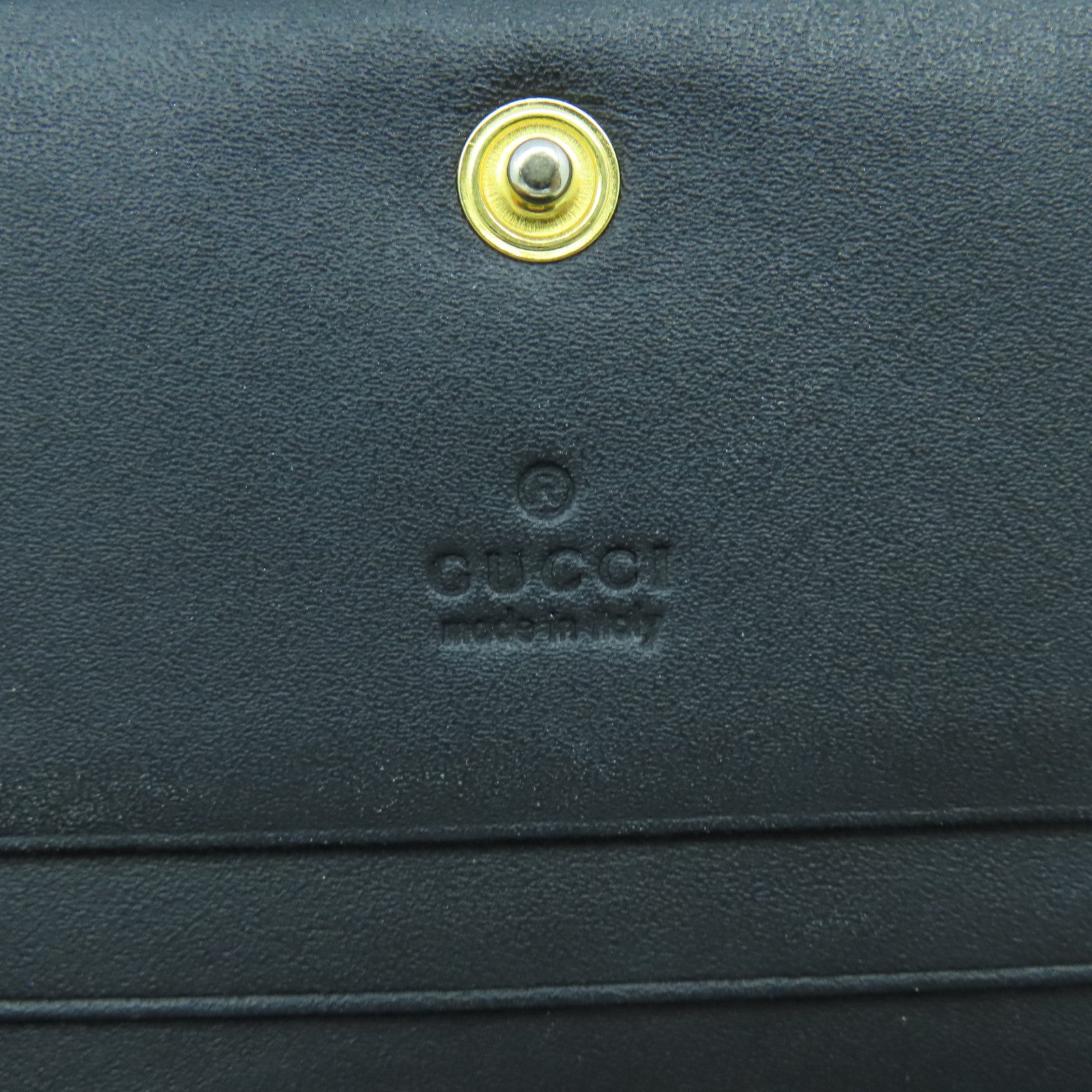 GUCCI 塗層帆布Wallet金扣錢包啡色