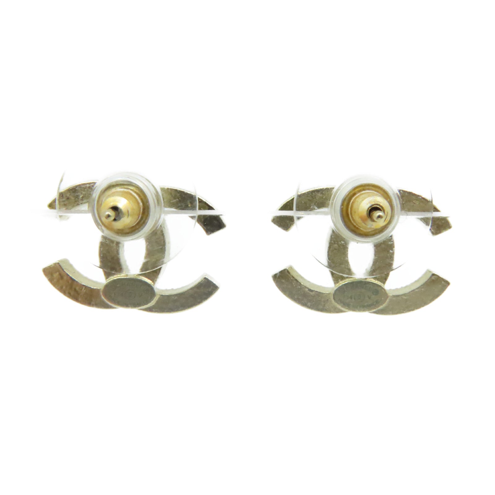 CHANEL 金屬CC Logo Earrings耳環金色